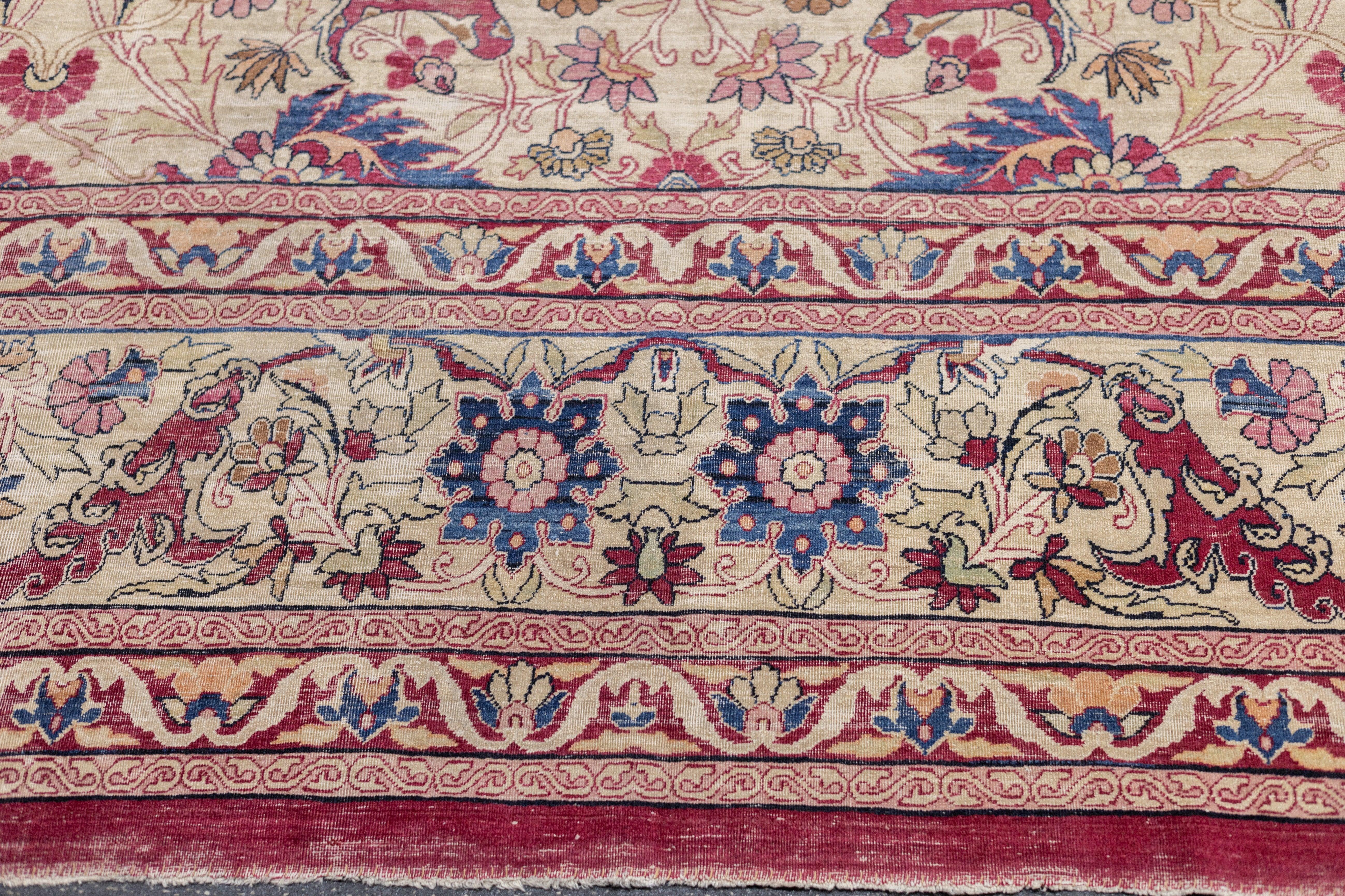 Antiker Kerman-Teppich 10'8'' x 14'1'' im Zustand „Gut“ im Angebot in New York, NY