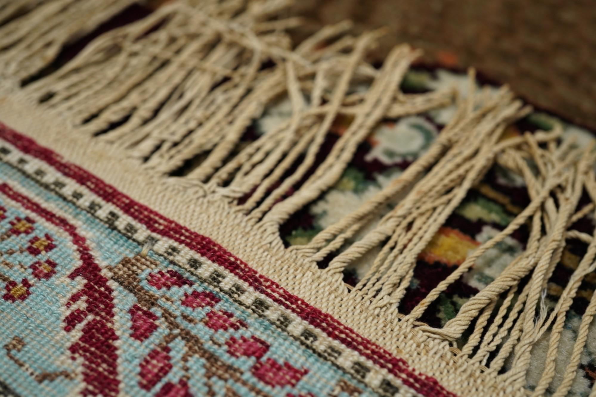 Tapis antique Kerman 2'9'' x 4'2'' en vente 4