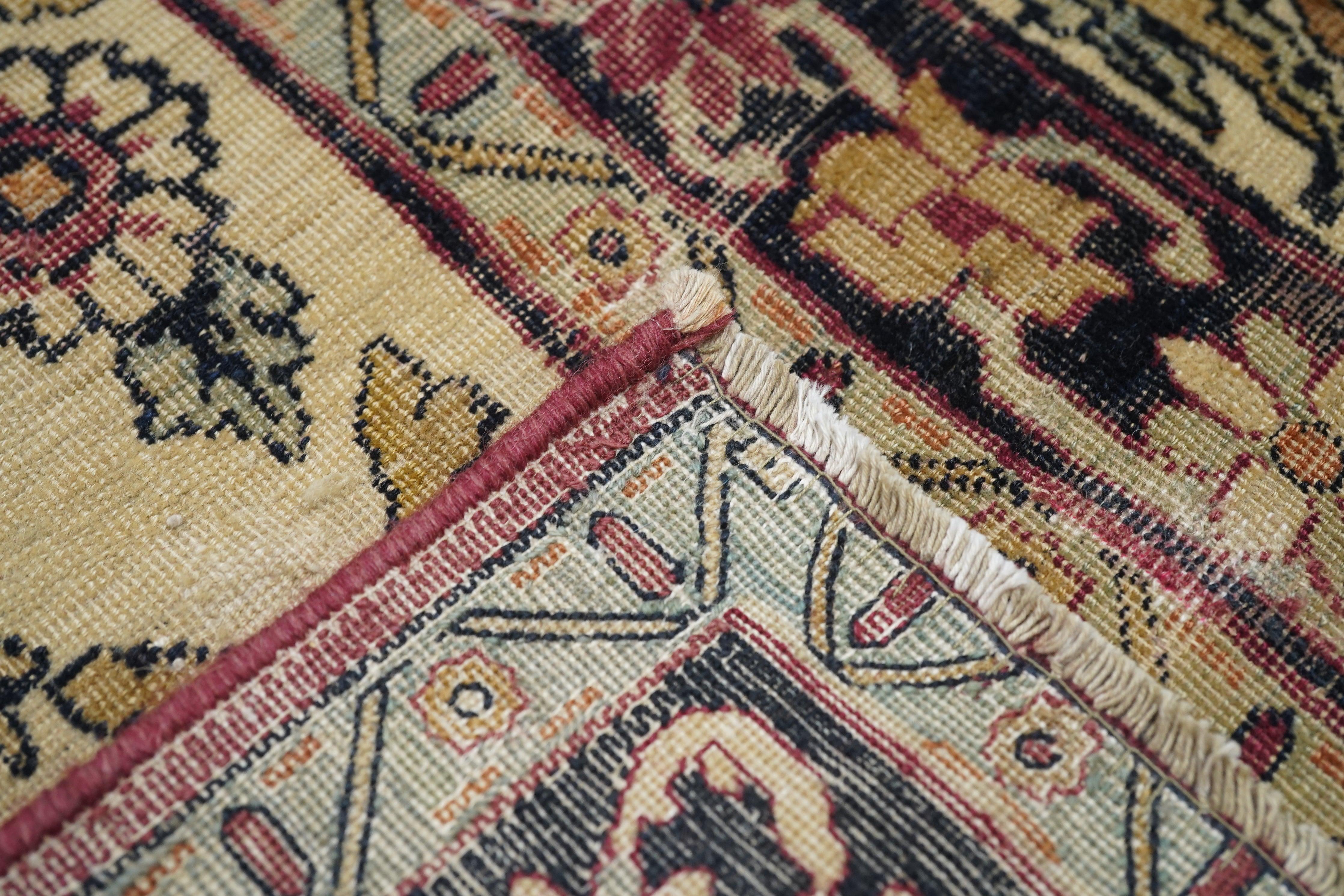 Antique Kerman Rug 4'6'' x 7'0'' For Sale 2