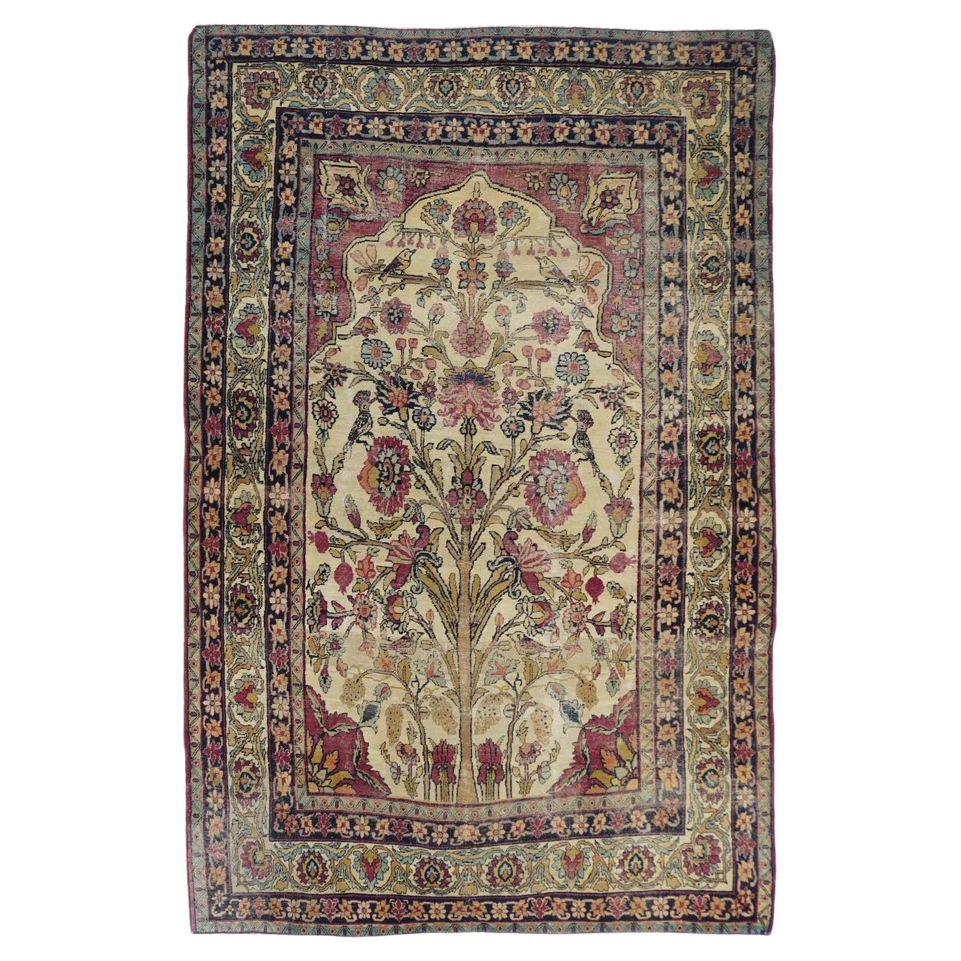 Antique Kerman Rug 4'6'' x 7'0''
