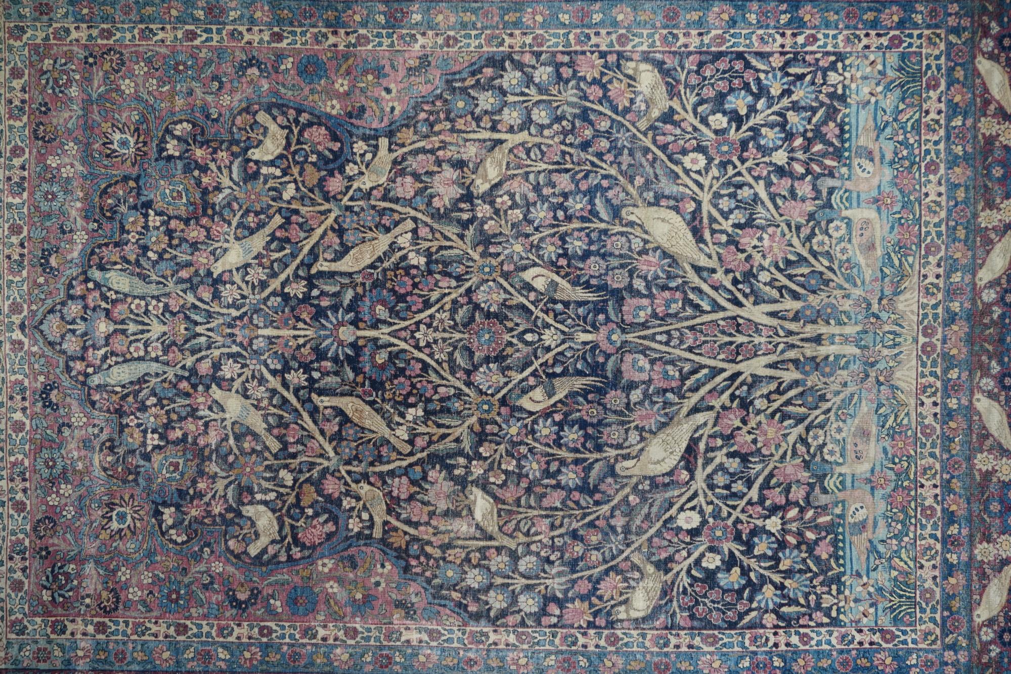 Perse Tapis ancien de Kerman en vente