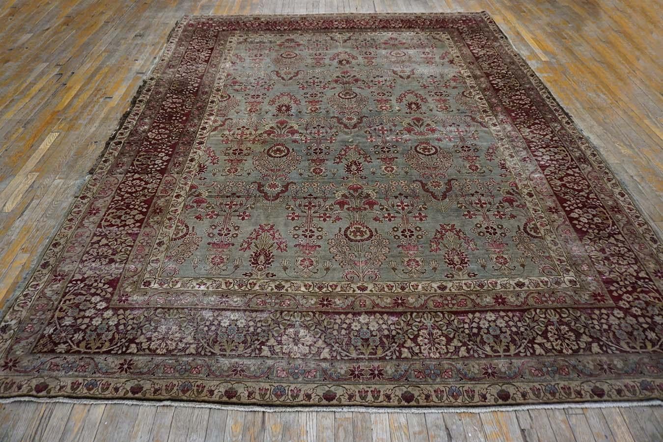 Hand-Knotted Early 20th Century S.E. Persian Kirman Carpet ( 9'2