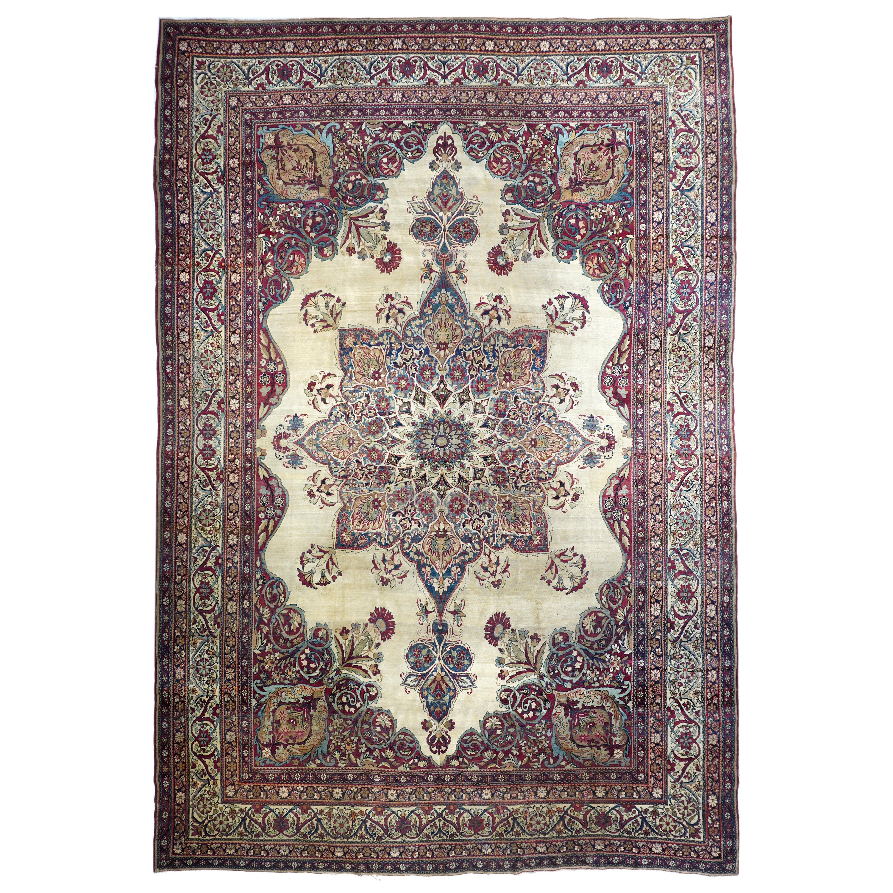 Antiker Kerman-Teppich 9'8'' x 14'6''
