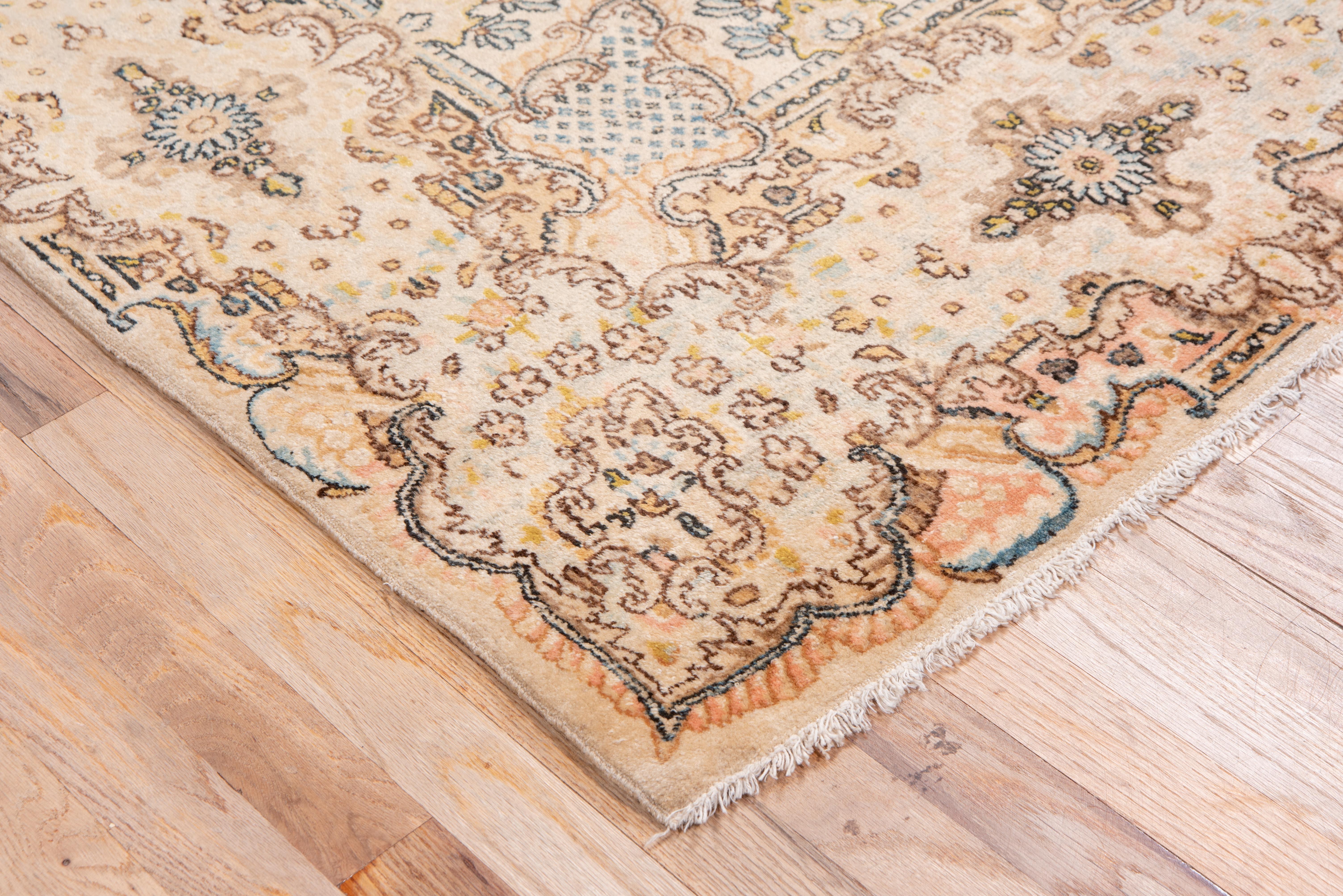 Hand-Knotted Antique Kerman Rug For Sale