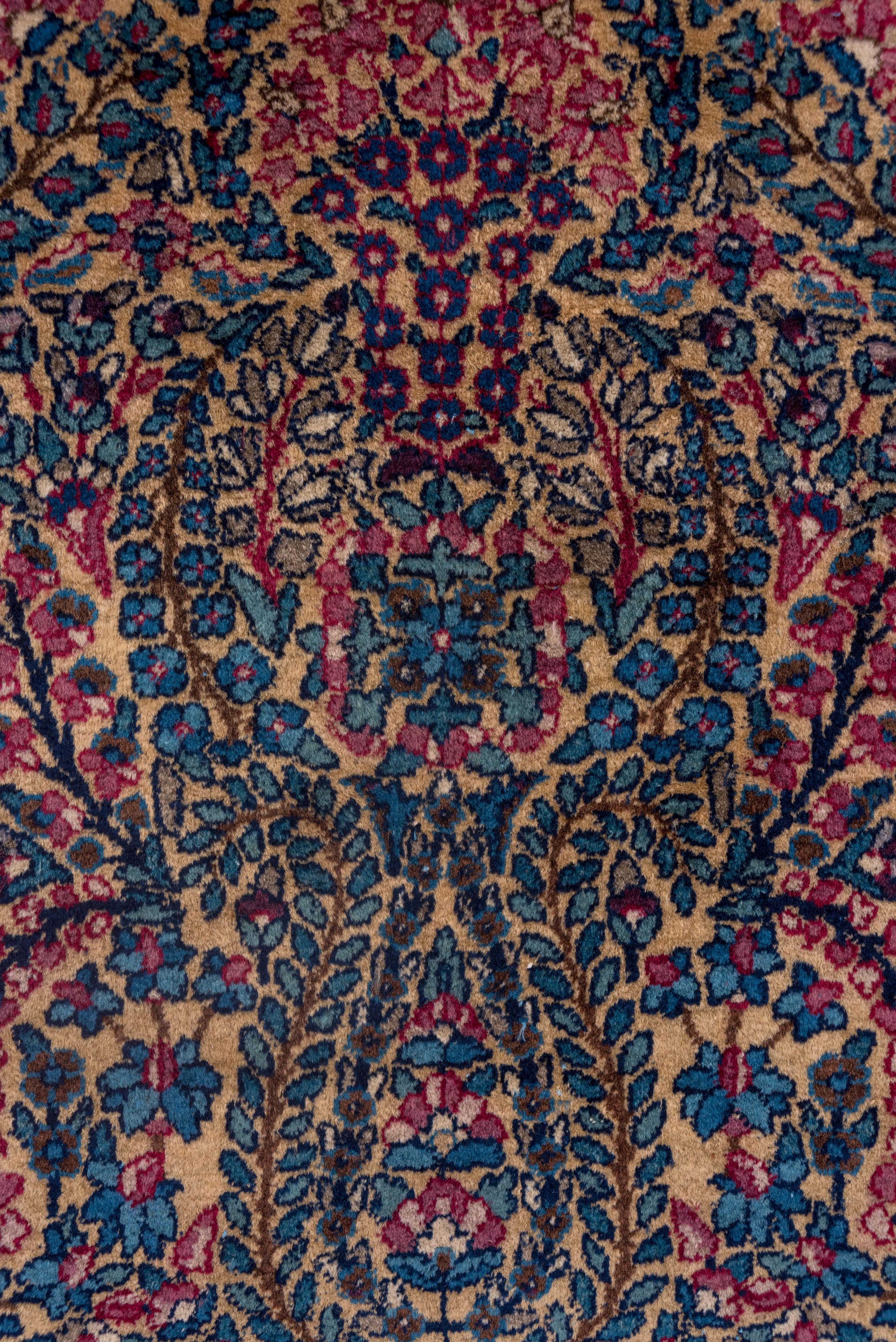 Hand-Knotted Antique Kerman Runner For Sale