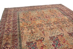 Rare Signed Antique Kerman Persian Rug by Aboul Ghasem Kermani