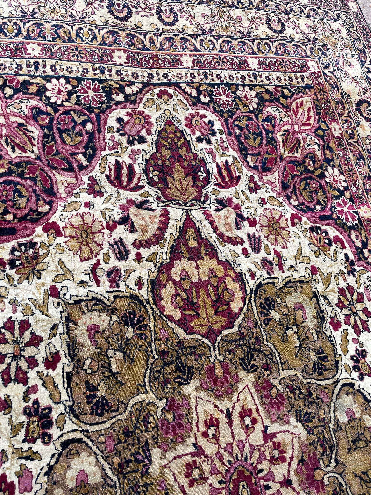Antiker persischer Kermanshah/Laver-Teppich (Persisch) im Angebot