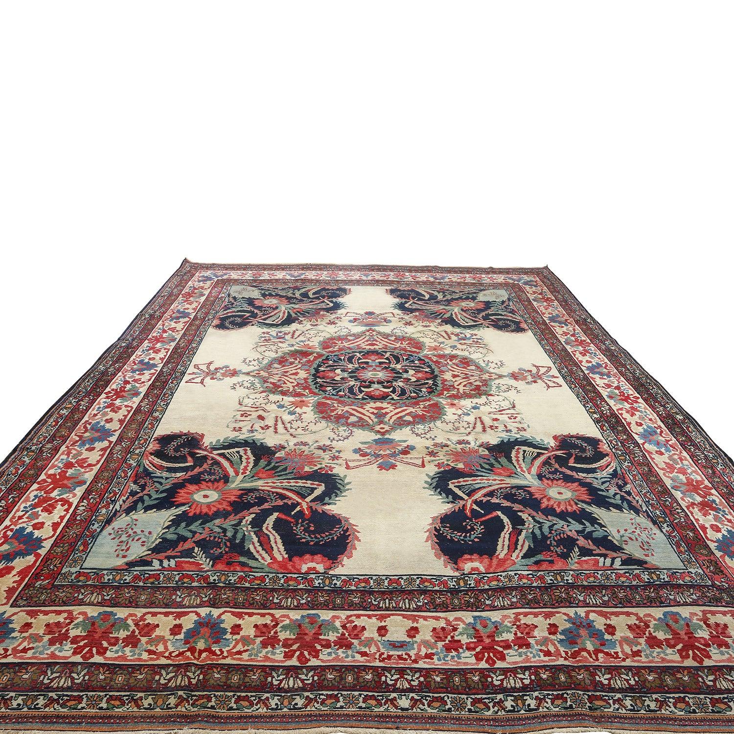 Antiker Kermanshah-Teppich - Größe: 15'4 X 11'2 (Persisch) im Angebot