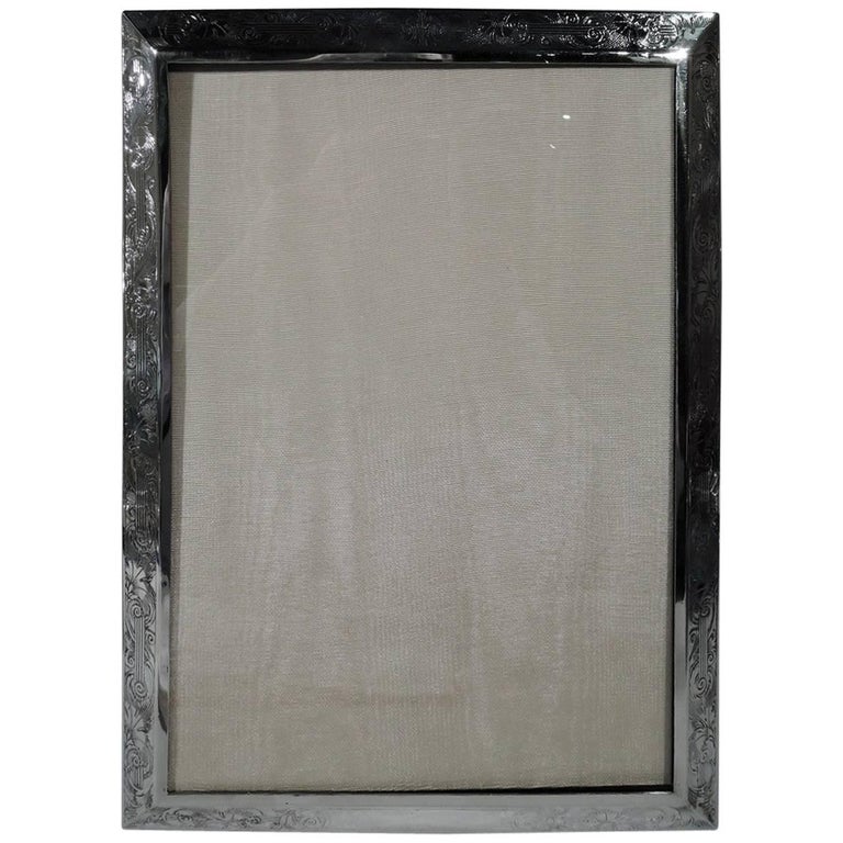 Antique Kerr Art Nouveau Sterling Silver Picture Frame For Sale at 1stDibs