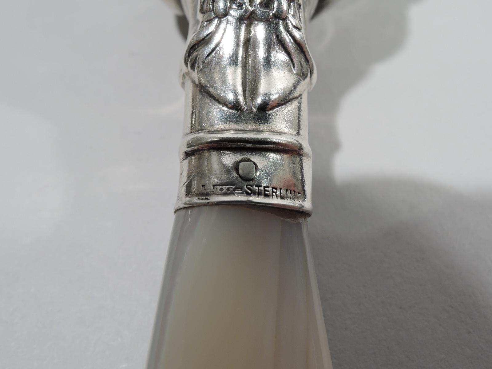 American Antique Kerr Sterling Silver Humpty Dumpty Baby Rattle