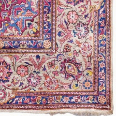 Antique Keshan Silk Rug - Early 20th Century
