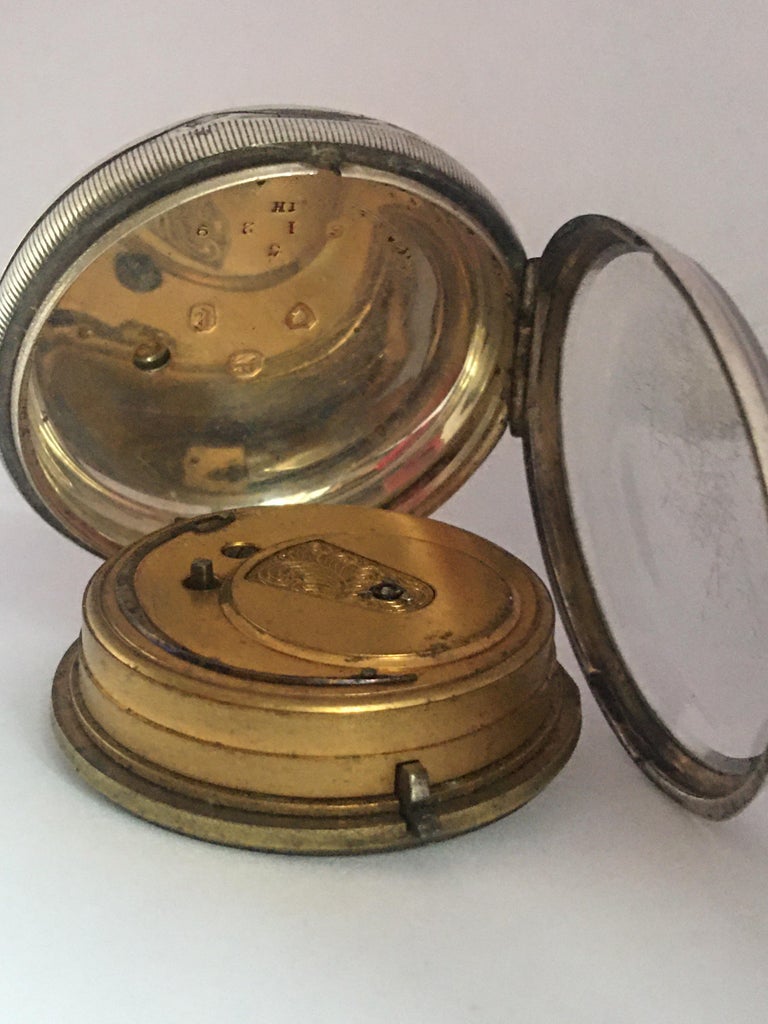 Antique Key Winding Silver Pocket Watch at 1stDibs antique key wind