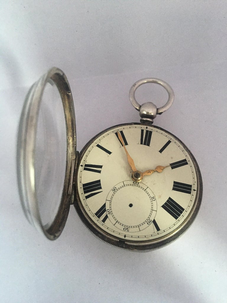 Antique Key Winding Silver Pocket Watch at 1stDibs antique key wind