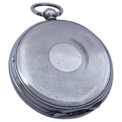 bristol pocket watch Antique Key Winding Silver Pocket Watch