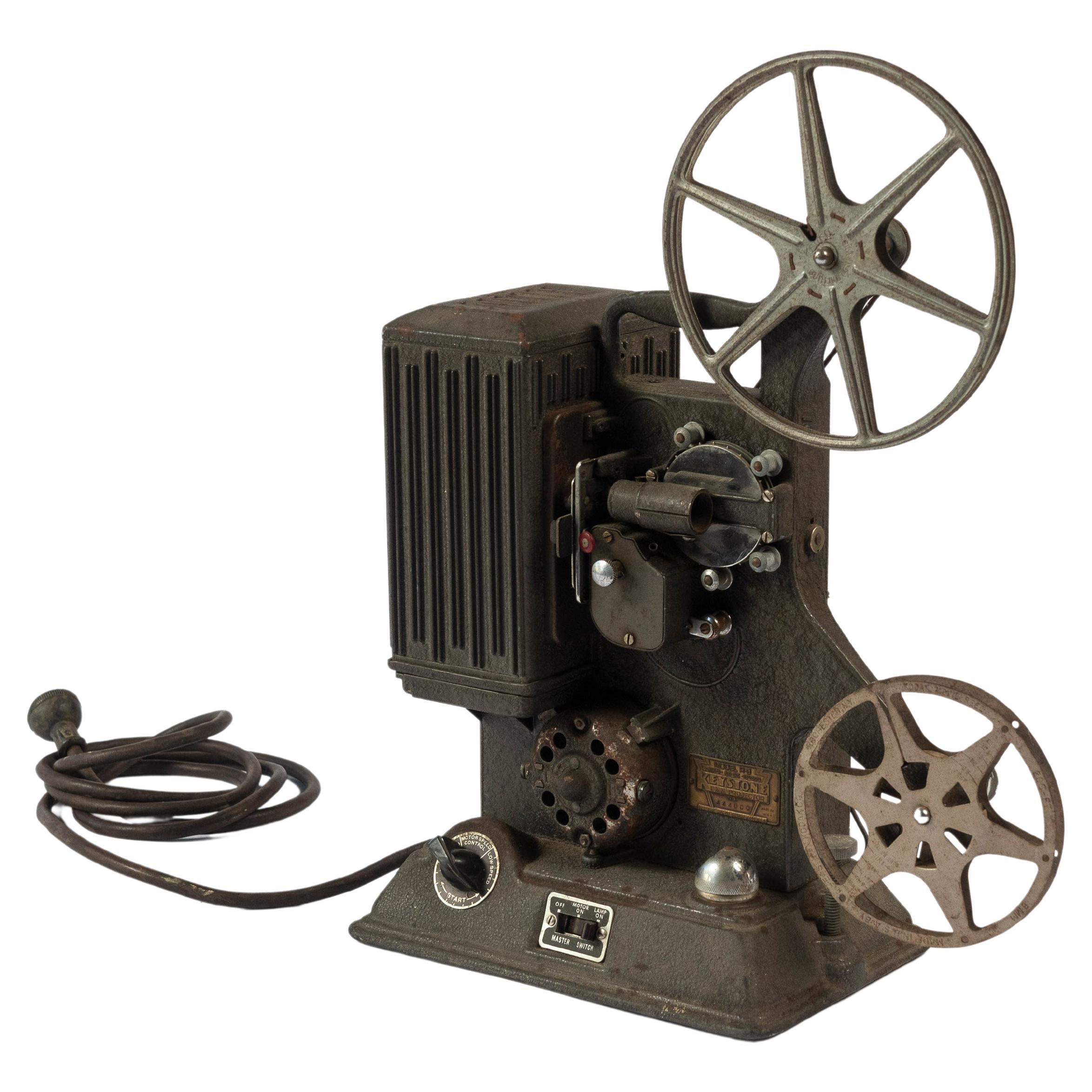 Antique Keystone 8 M.M. Film Projector, Model R-8, USA For Sale