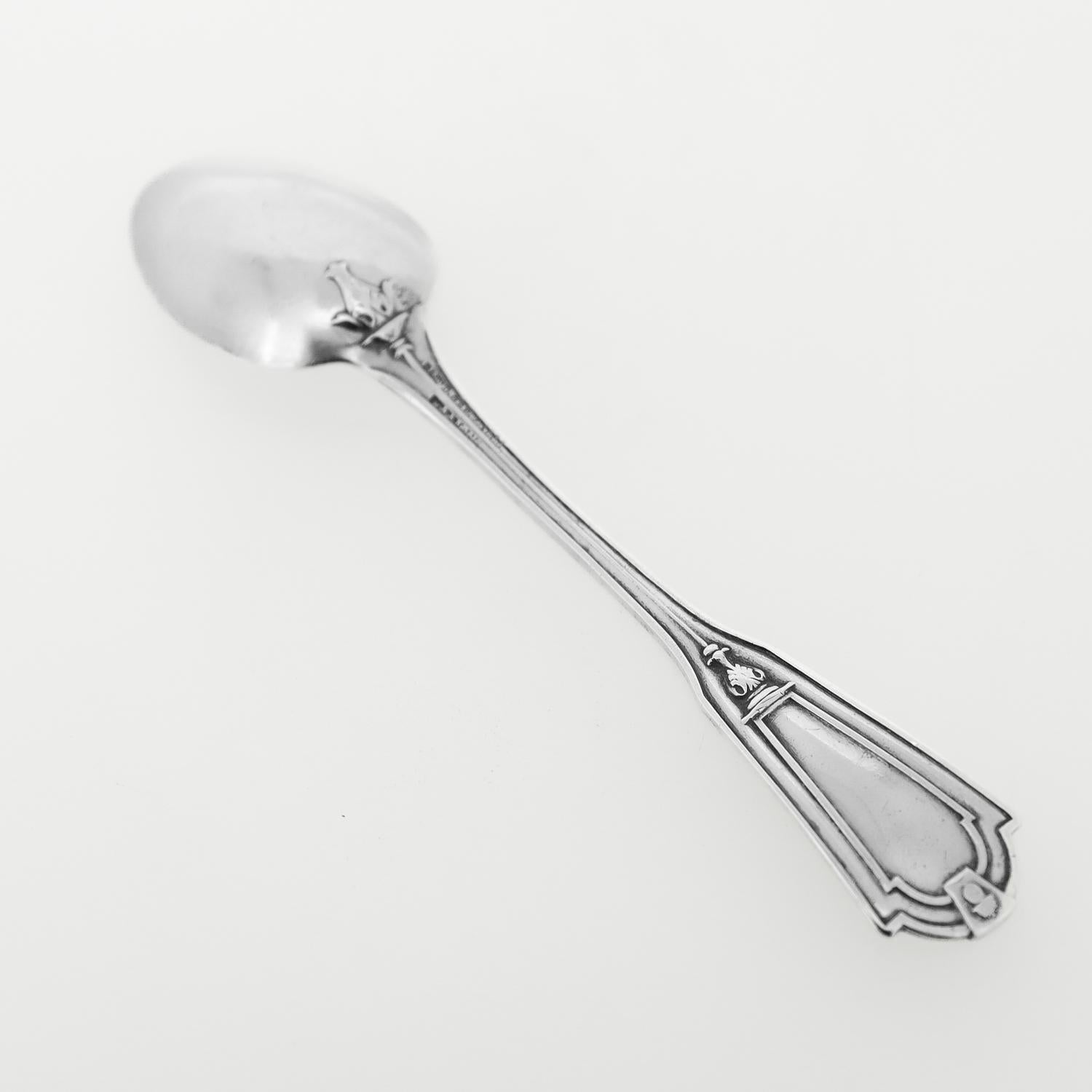 Antico set di forchette, coltelli e cucchiai in argento 925 Keystone by Whiting Youth in vendita 5