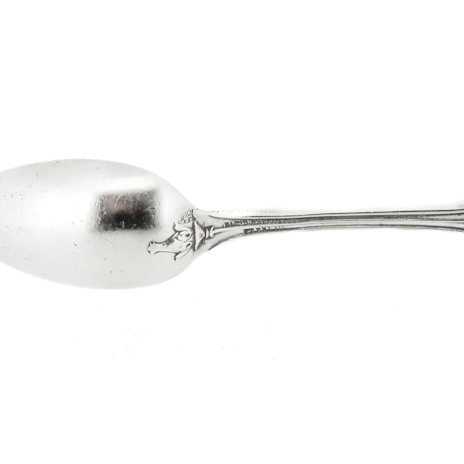 Antico set di forchette, coltelli e cucchiai in argento 925 Keystone by Whiting Youth in vendita 7