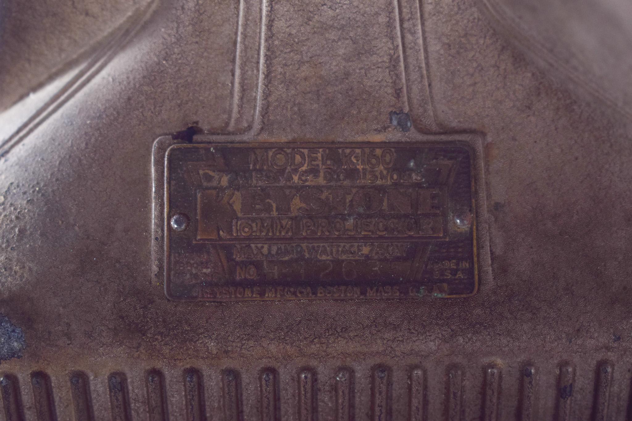 Américain Machine de projection ancienne clé de voûte modèle K-160 en vente