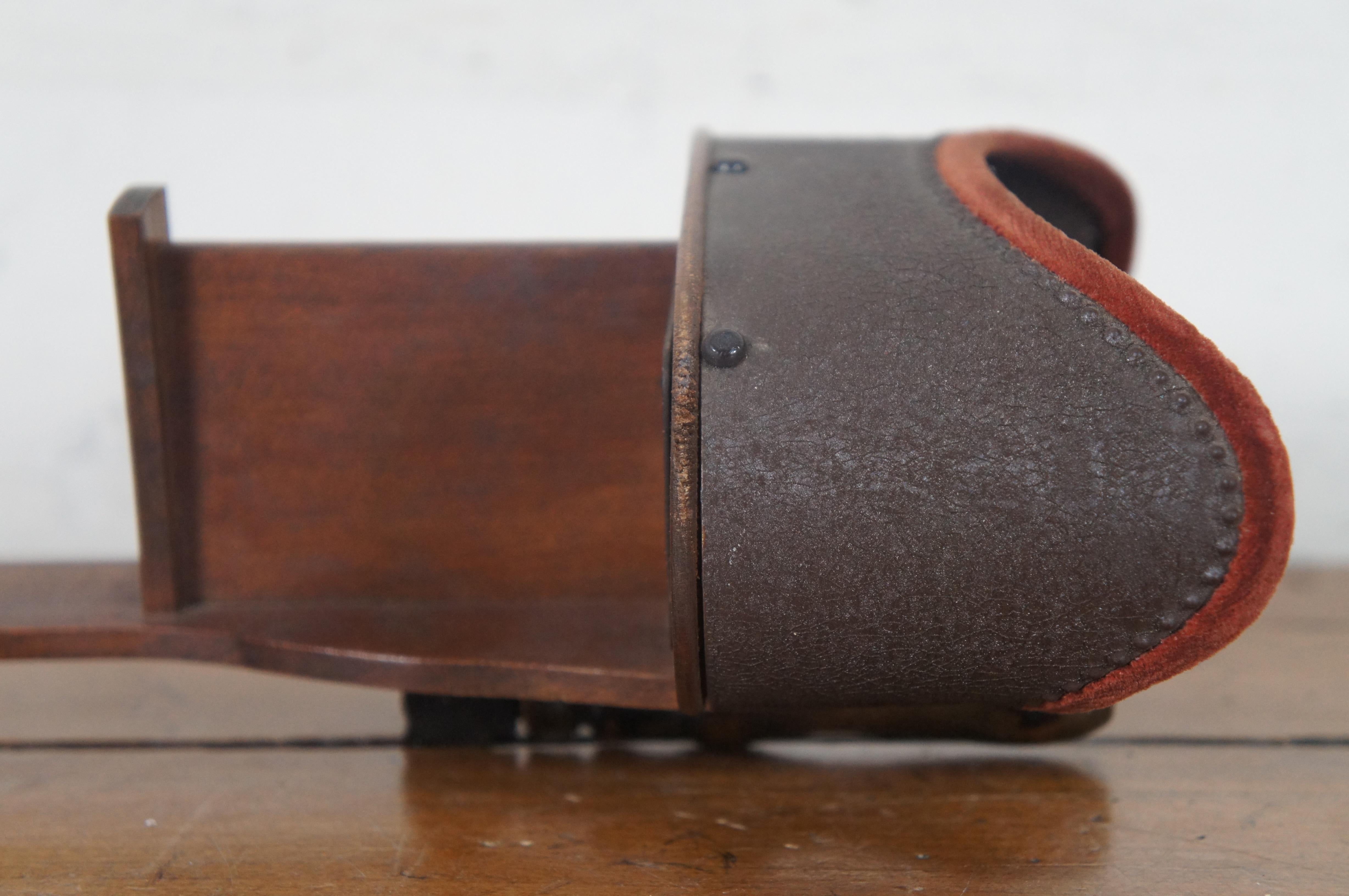 Antique Keystone View Stereo Viewer Stereoscope World Tour Family Photos In Good Condition In Dayton, OH