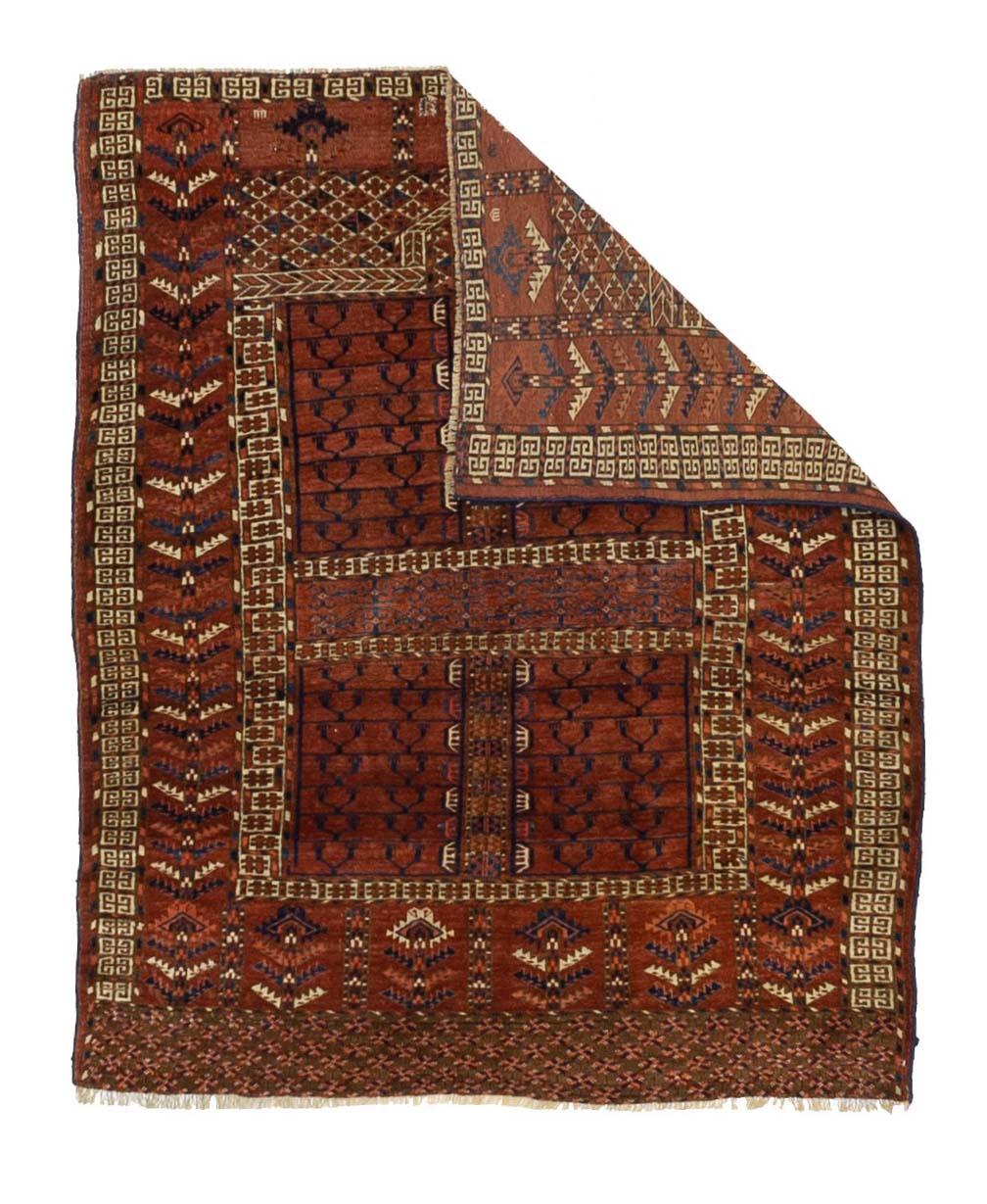 Antique Khachli Bokhara Rug 4'3