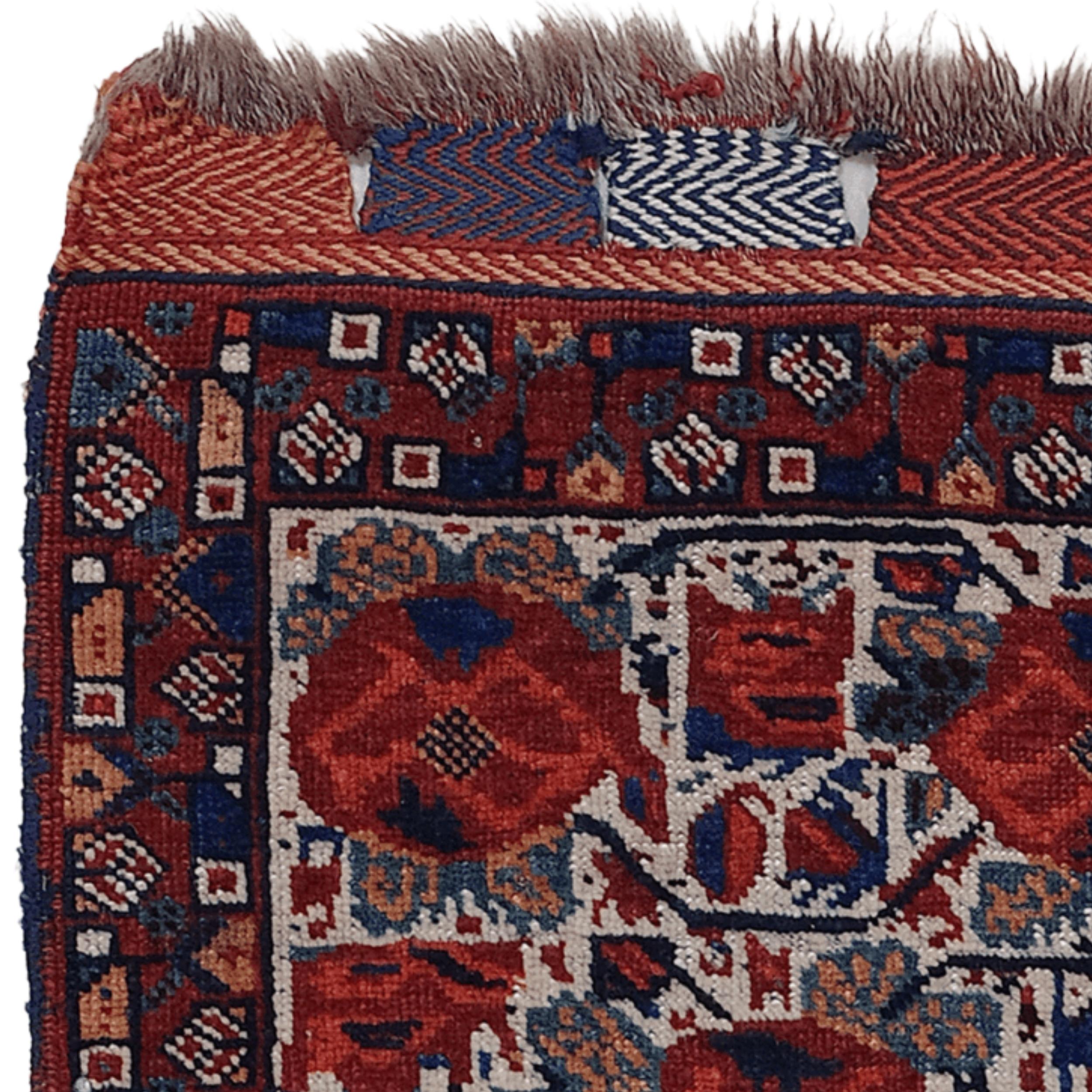 Antikes Khamseh-Taschengesicht - Spätes 19. Jahrhundert (Wolle)