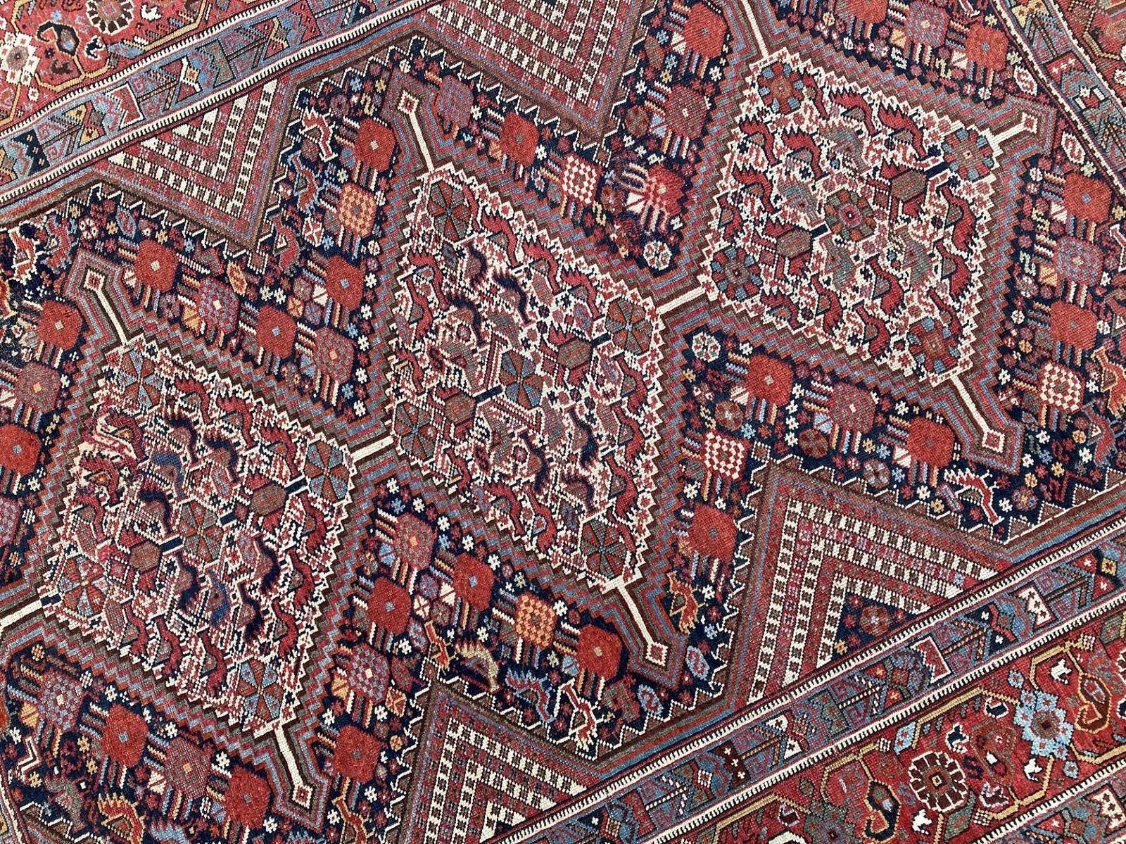 Tappeto antico Khamseh 1,78m X 1,45m in vendita 5