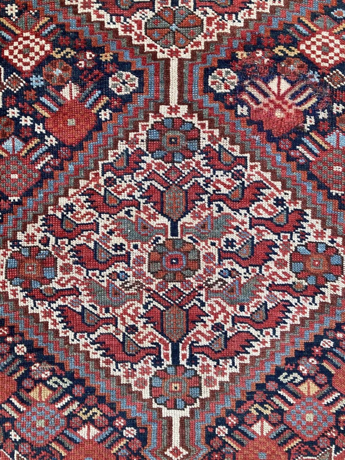 Tappeto antico Khamseh 1,78m X 1,45m in vendita 6