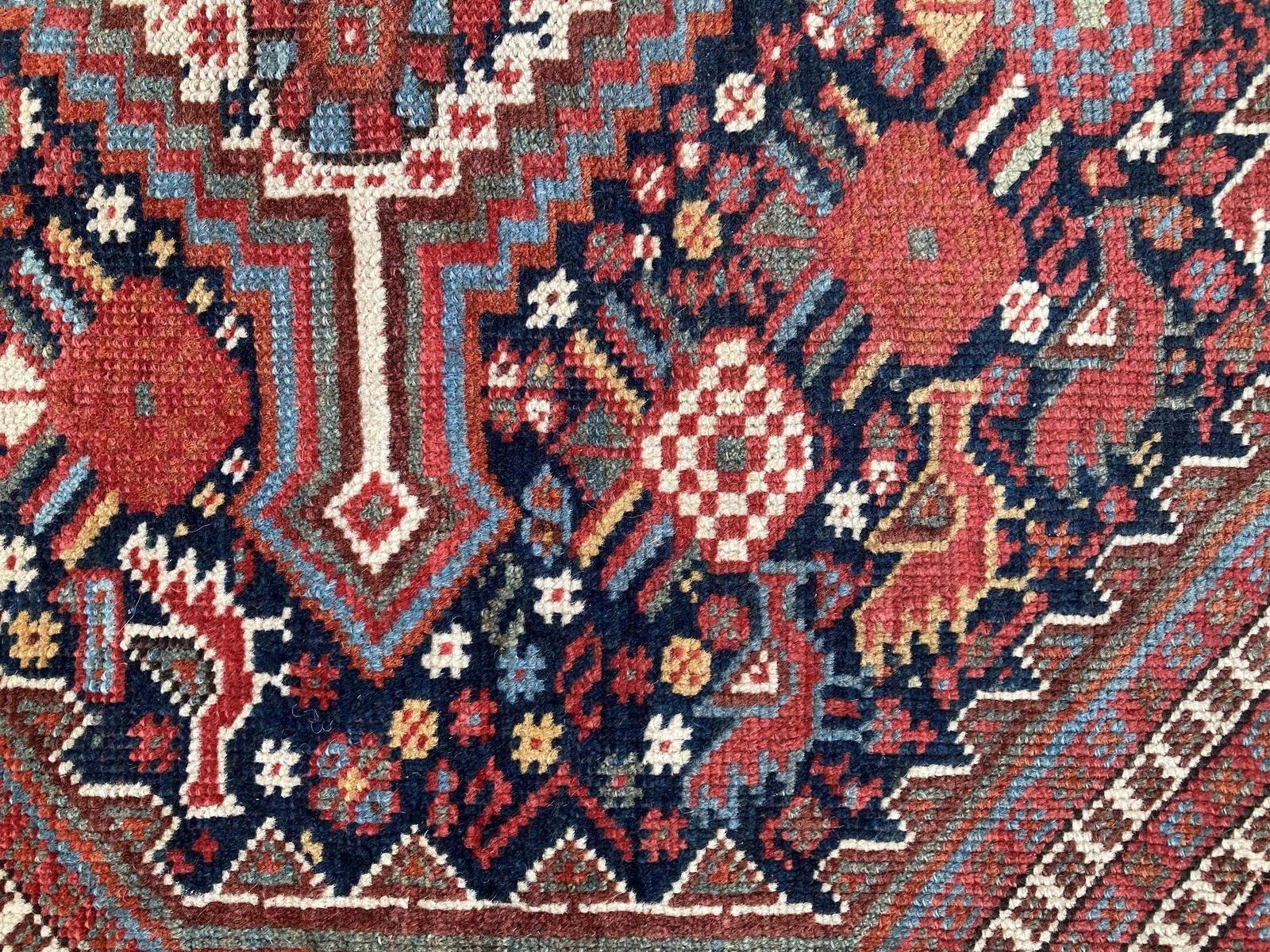 Tapis Khamseh antique 1,78 m x 1,45 m en vente 7