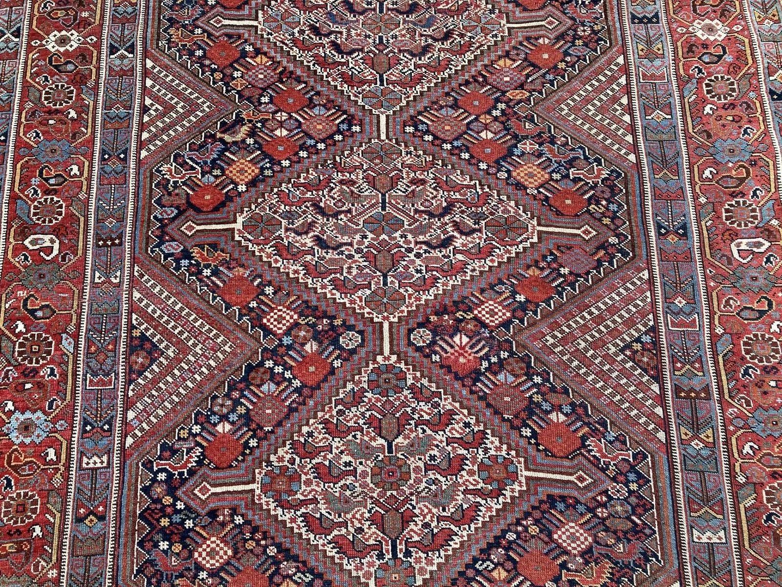 Tappeto antico Khamseh 1,78m X 1,45m in vendita 2