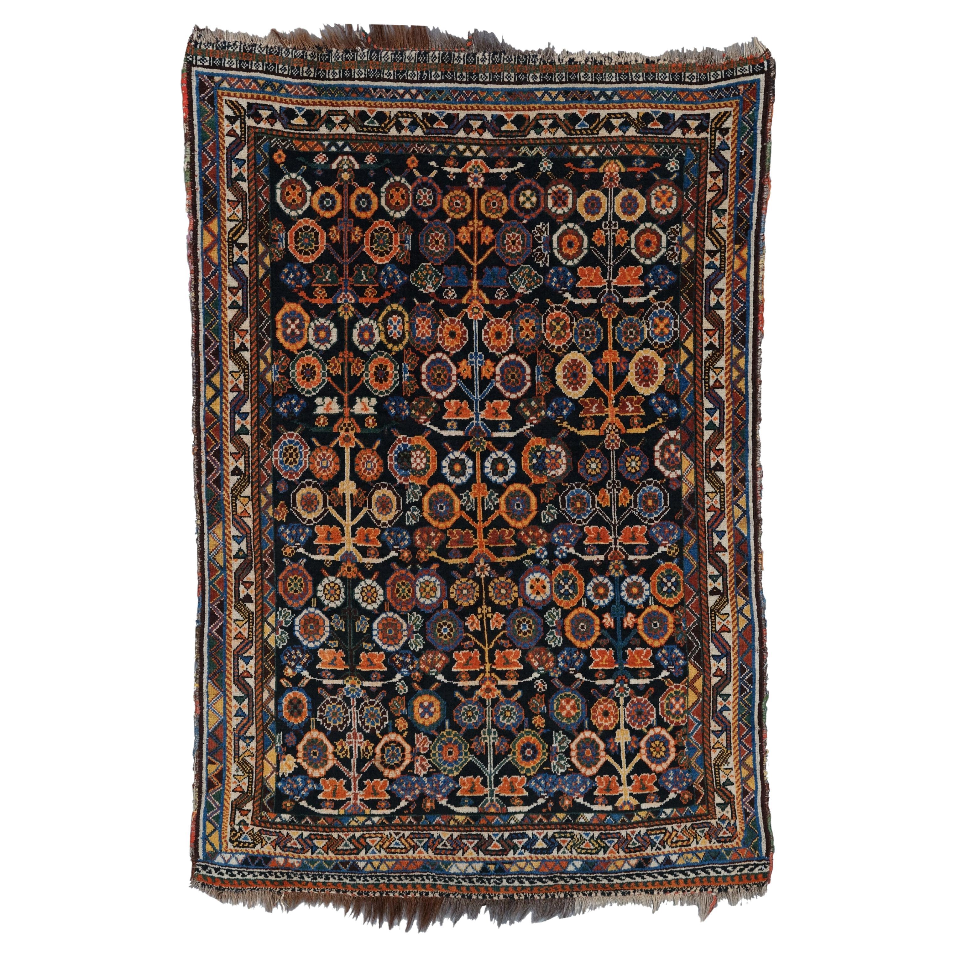 Antiker Khamseh-Teppich - Khamseh-Teppich aus dem 19. Jahrhundert, antiker Teppich