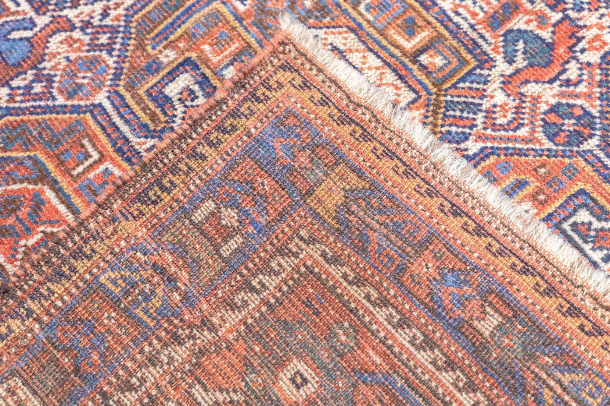 Antique Khamseh Rug 4'10'' x 5'11'' For Sale 5