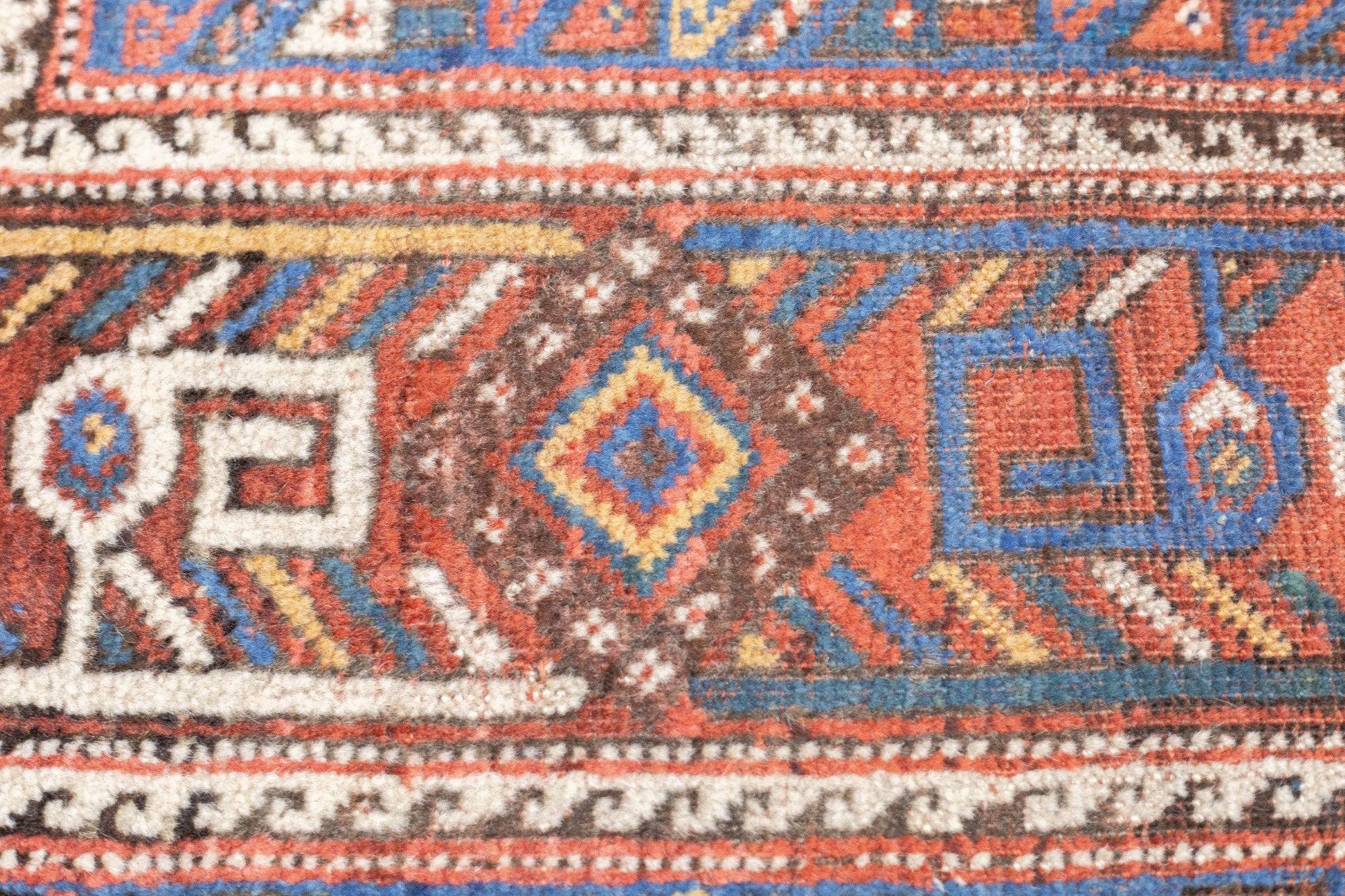 Antique Khamseh Rug 4'10'' x 5'11'' For Sale 2