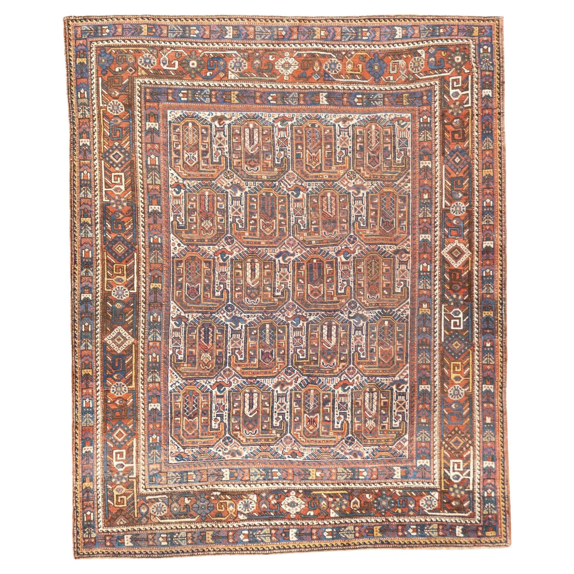 Antique Khamseh Rug 4'10'' x 5'11''