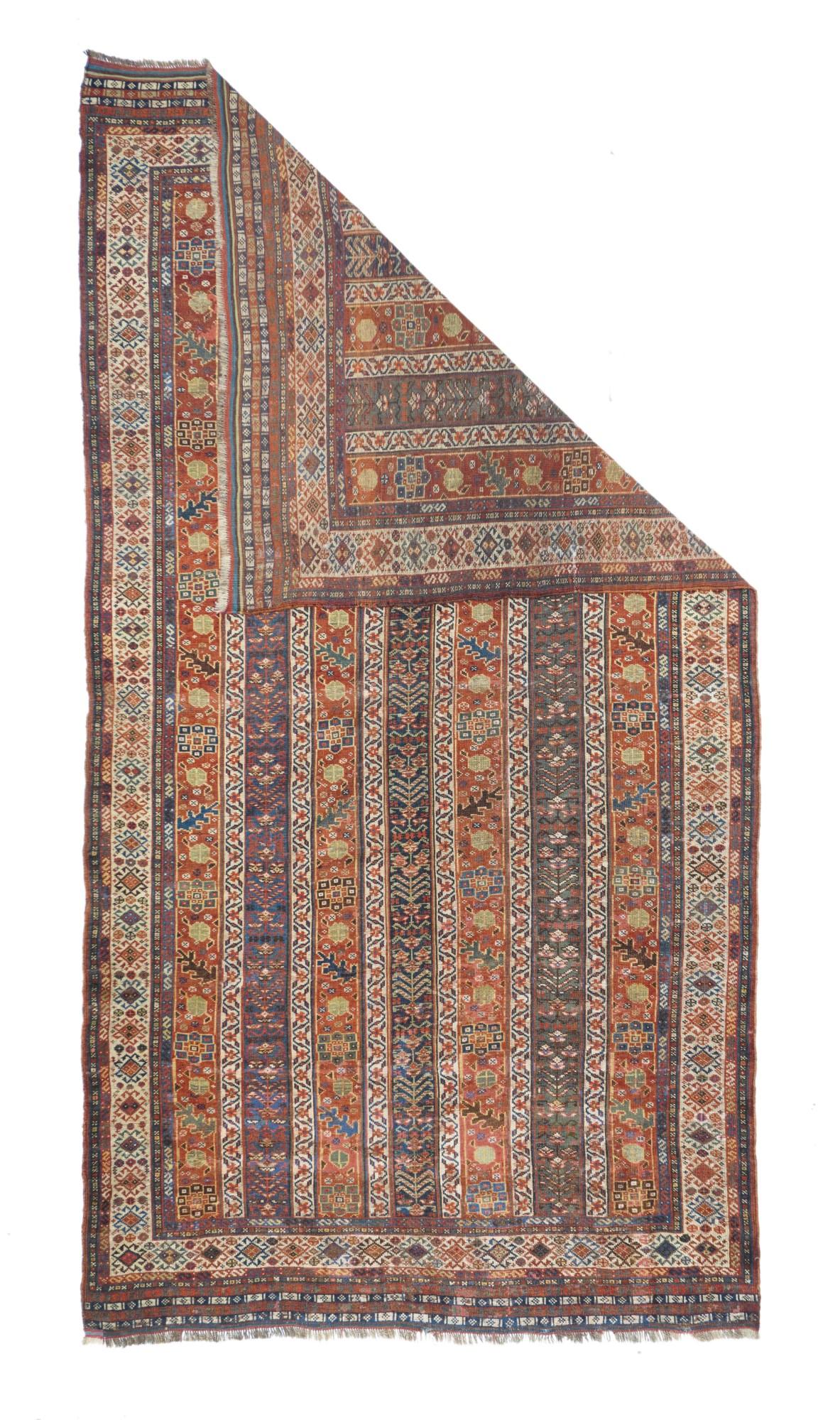 Alfombra antigua Khamseh 5'0'' x 9'5''.