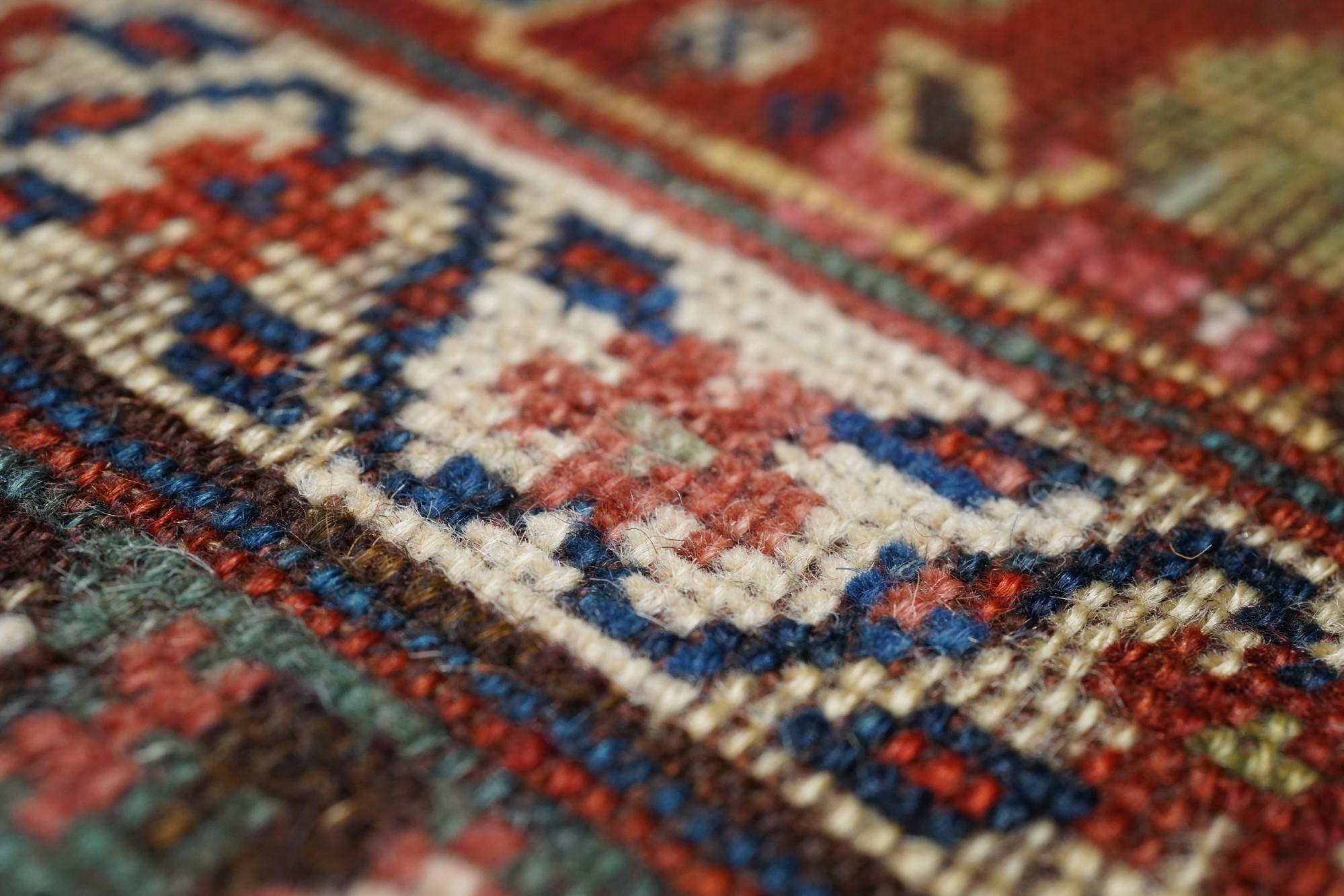 Wool Antique Khamseh Rug For Sale