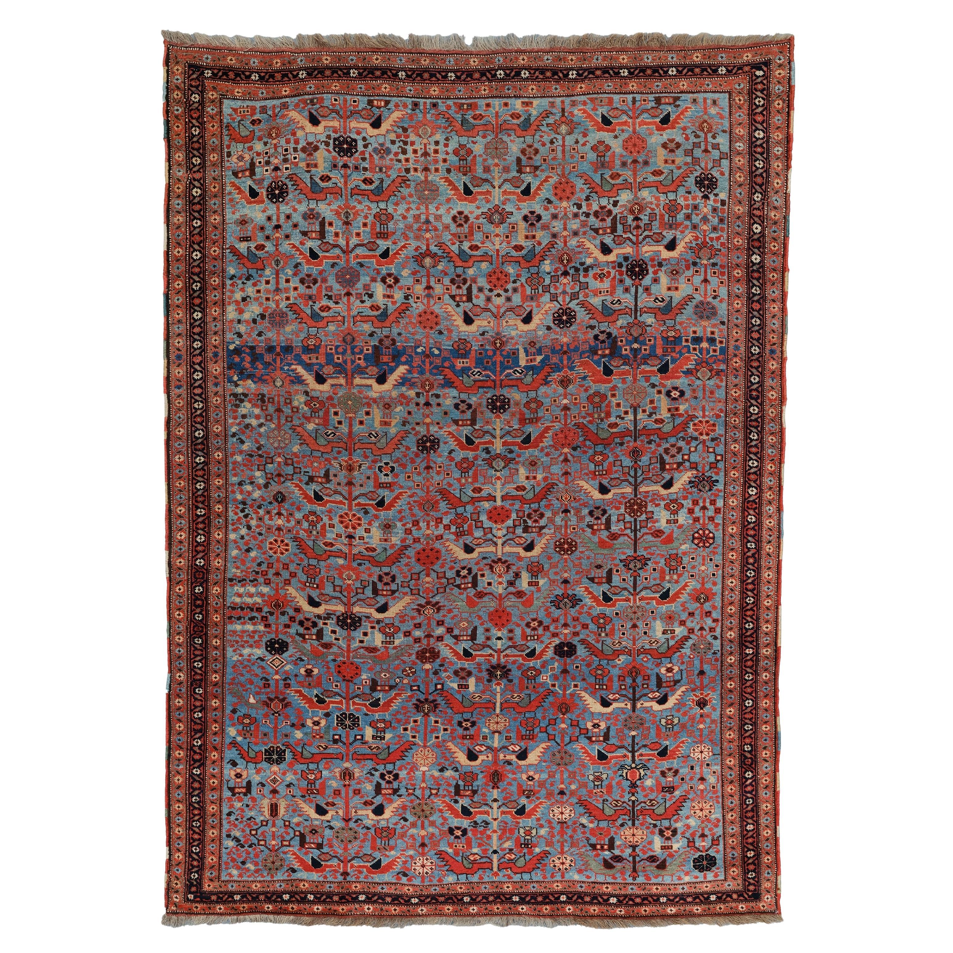 Antique Khamseh Rug, Antique Rug, Antique Carpet, Antique Persian Rug For Sale