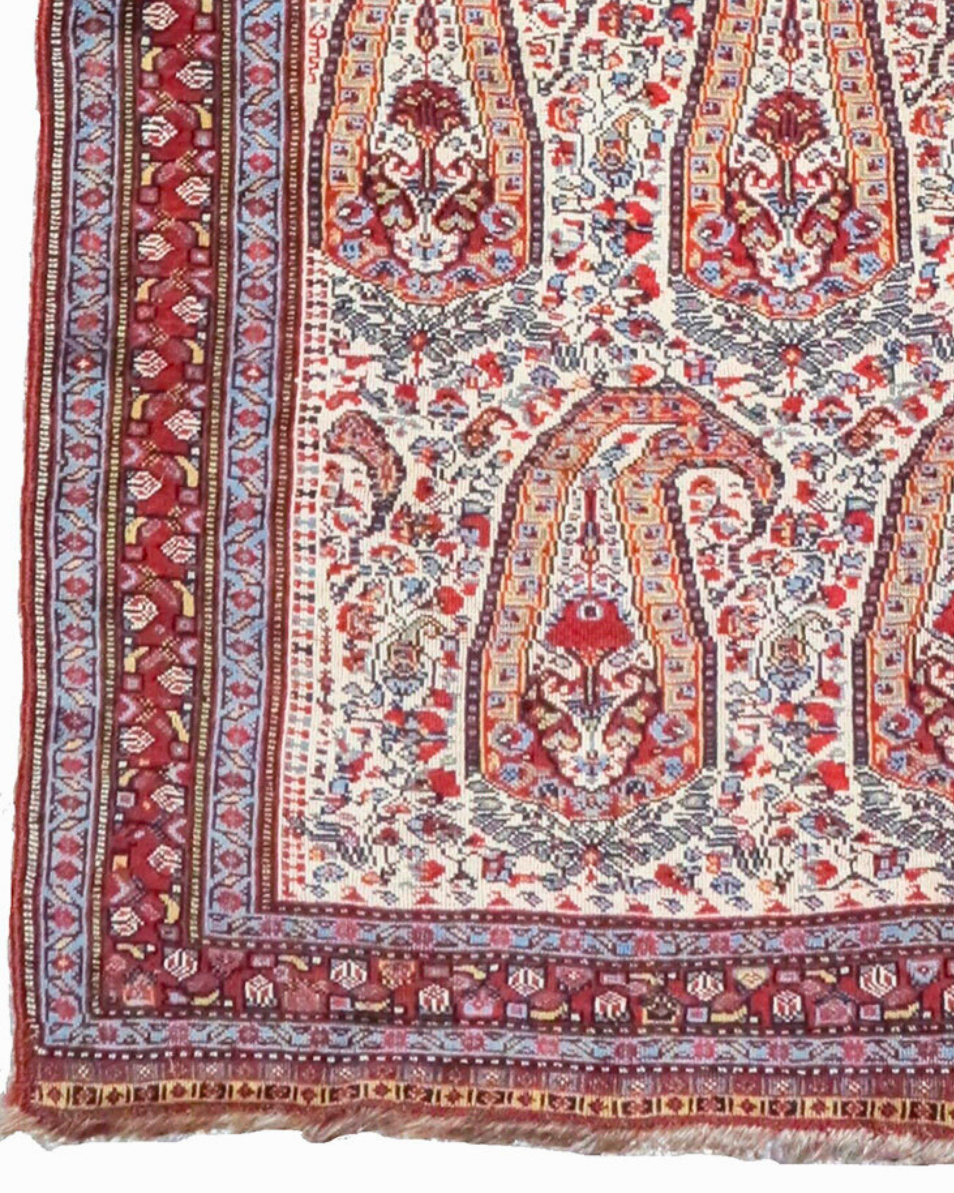 Hand-Woven Antique Khamseh Rug, Late 19th Century For Sale
