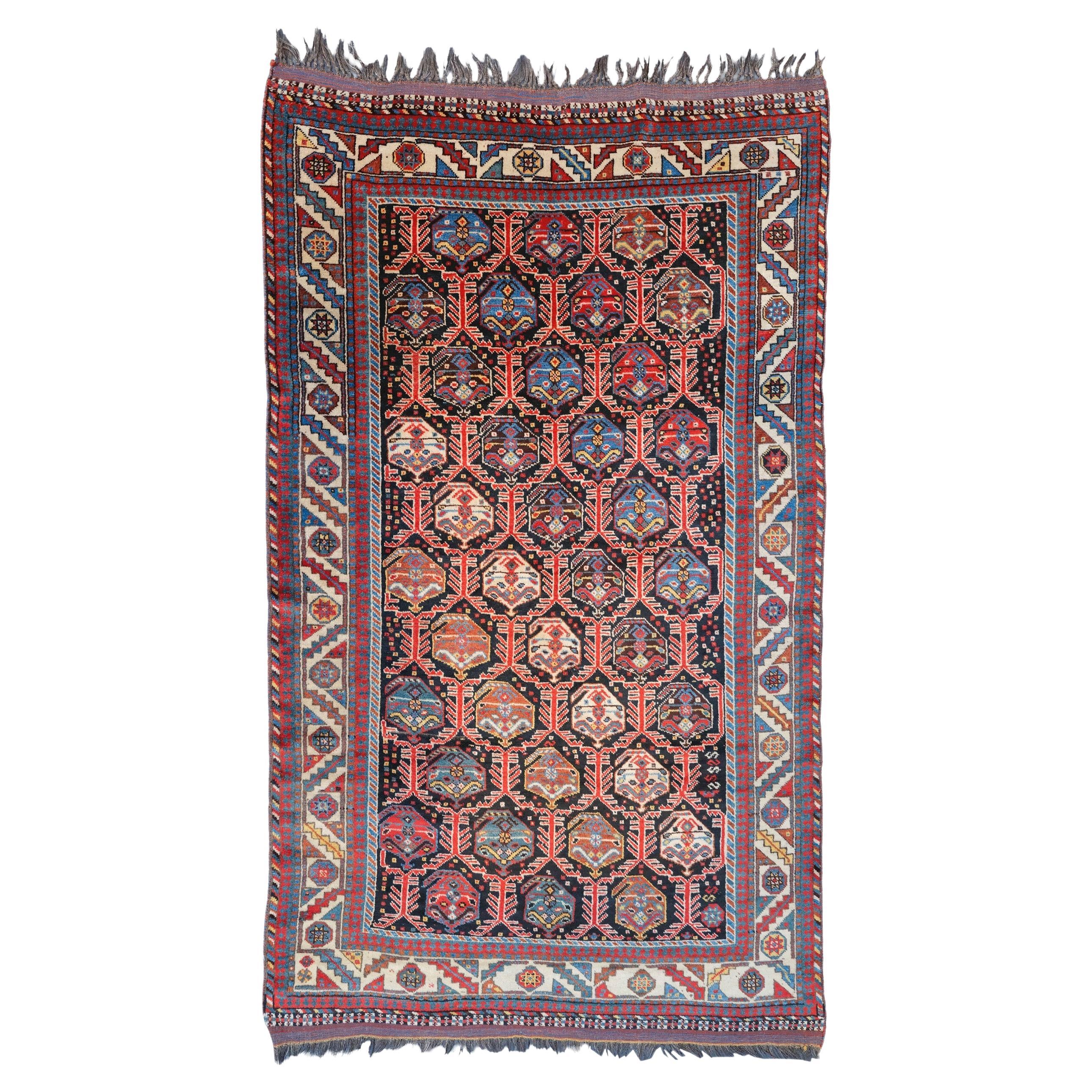 Antique Khamseh Rug - Late 19th Century Persian Khamseh Rug