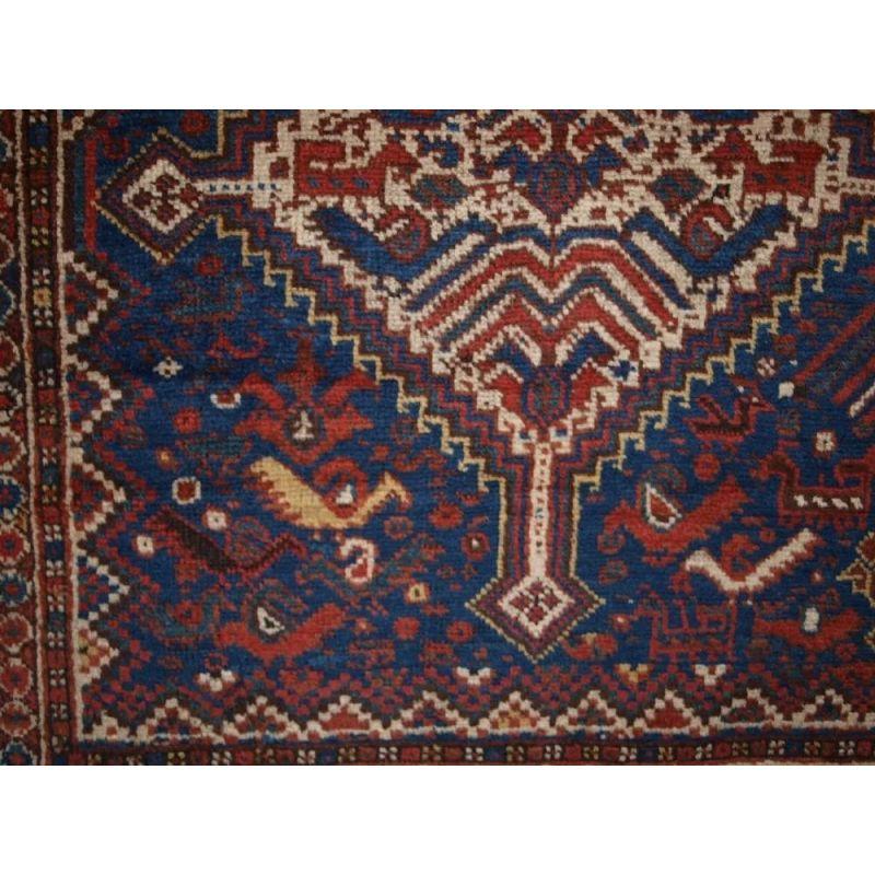 Asian Antique Khamseh Tribal Rug, circa 1900 For Sale