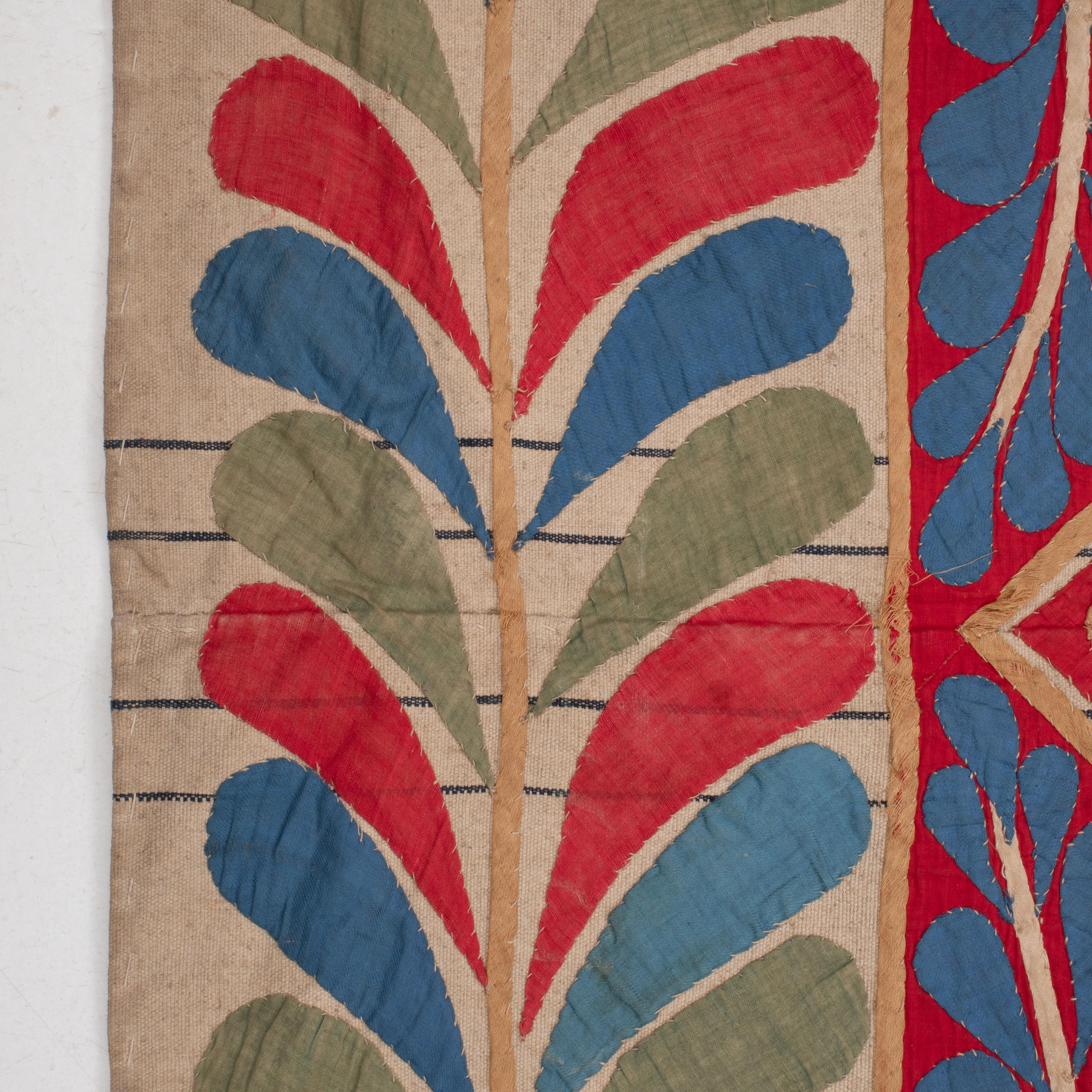 Appliqué Antique Khayamiya Tent Panel, Egypt 1900s