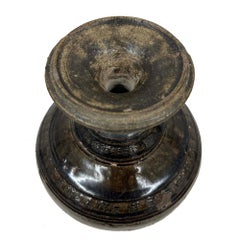 Antique Khmer Angkor period stoneware baluster vase