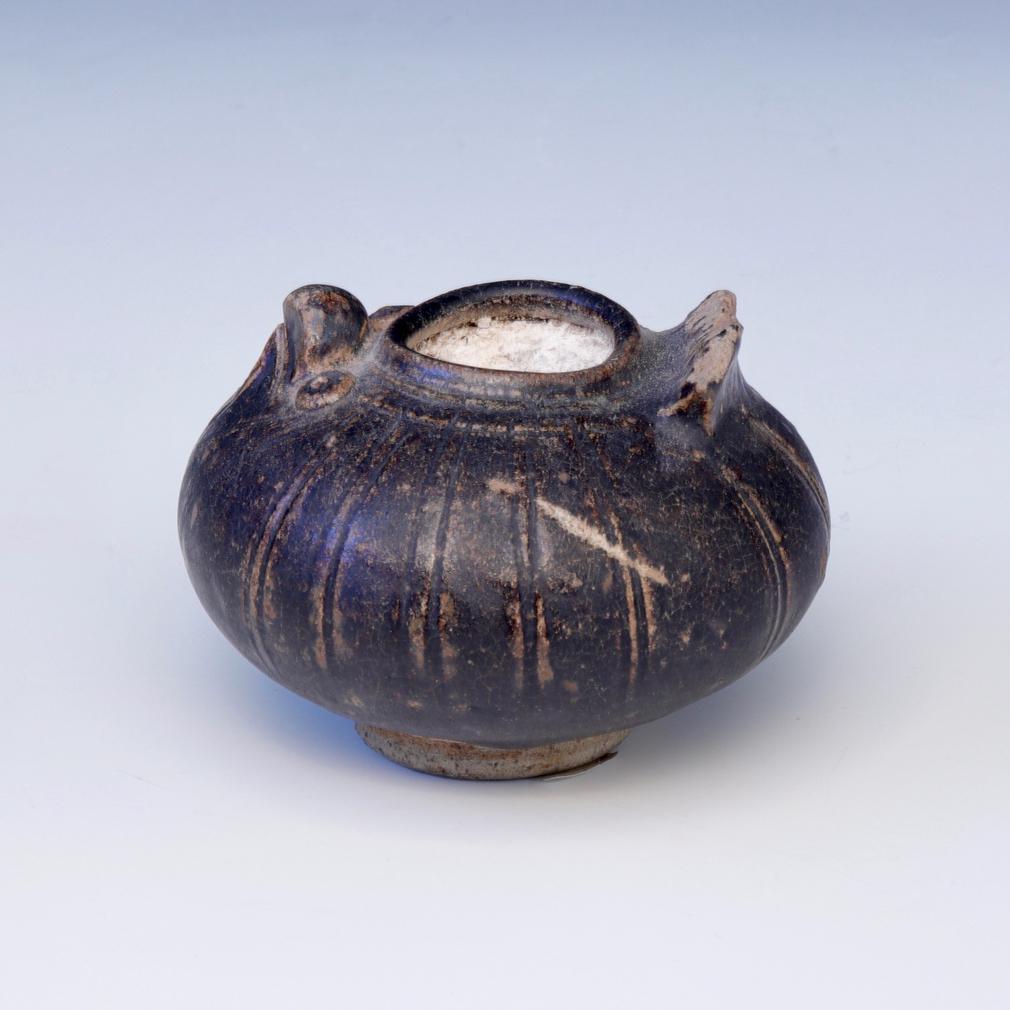 Other Antique Khmer Bird Shaped Ceramic Lime Pot For Sale