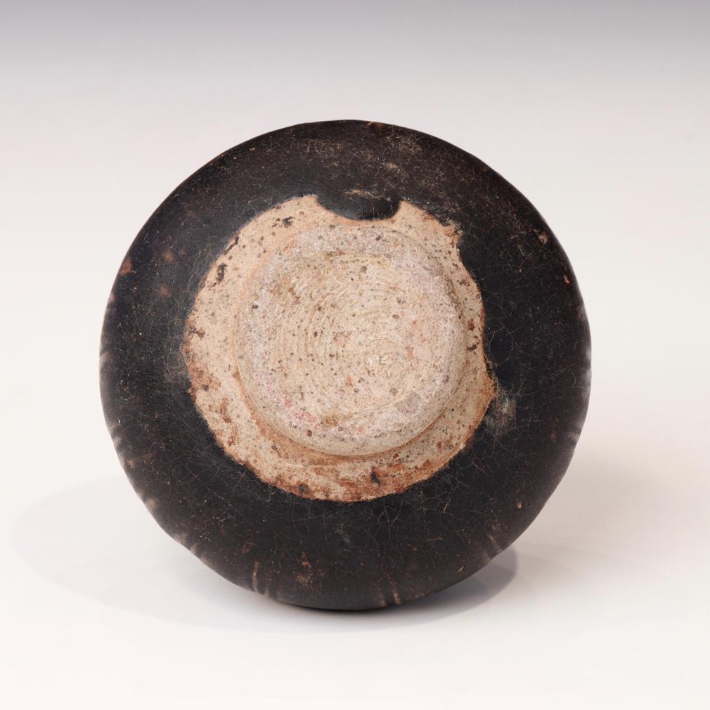 18th Century and Earlier Antique Khmer Bird Shaped Ceramic Lime Pot For Sale