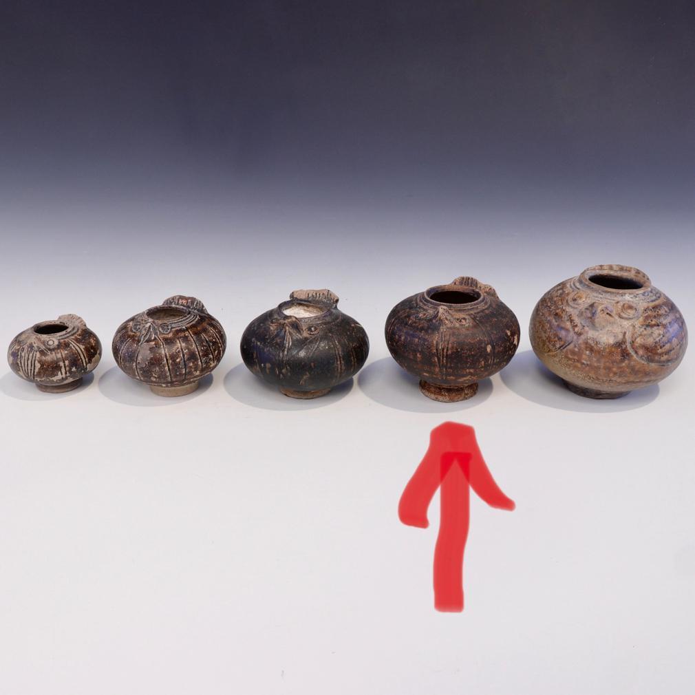 Antique Khmer Bird Shaped Ceramic Lime Pot For Sale 1