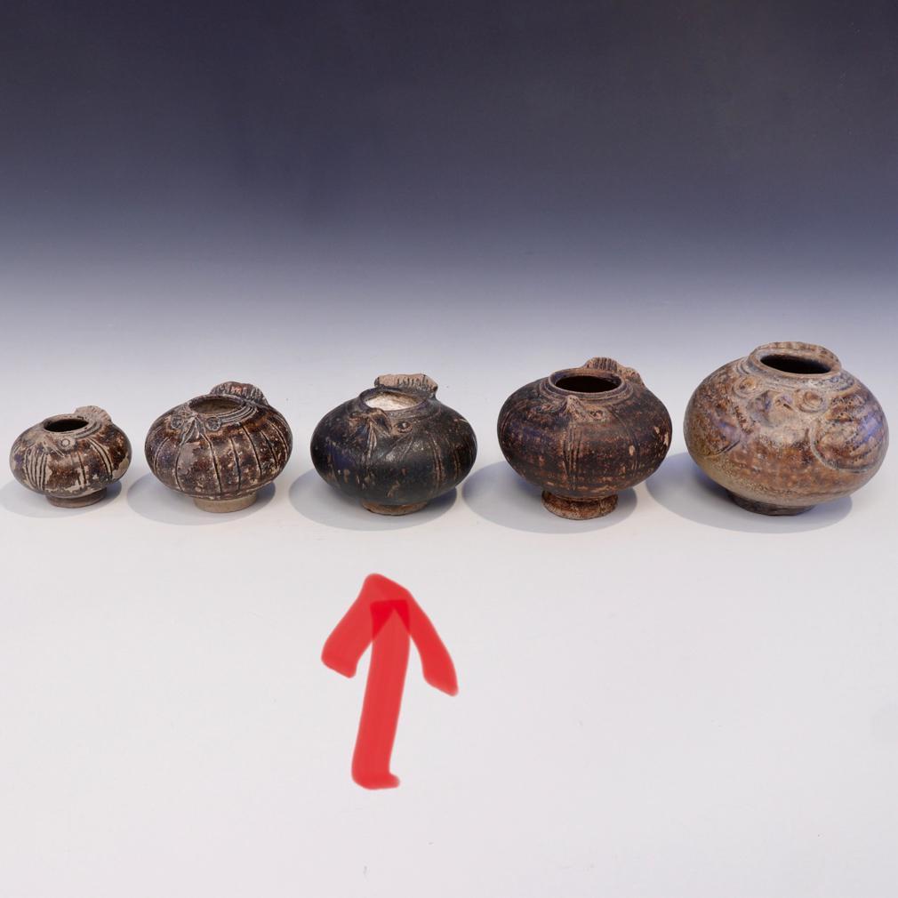 Antique Khmer Bird Shaped Ceramic Lime Pot For Sale 1