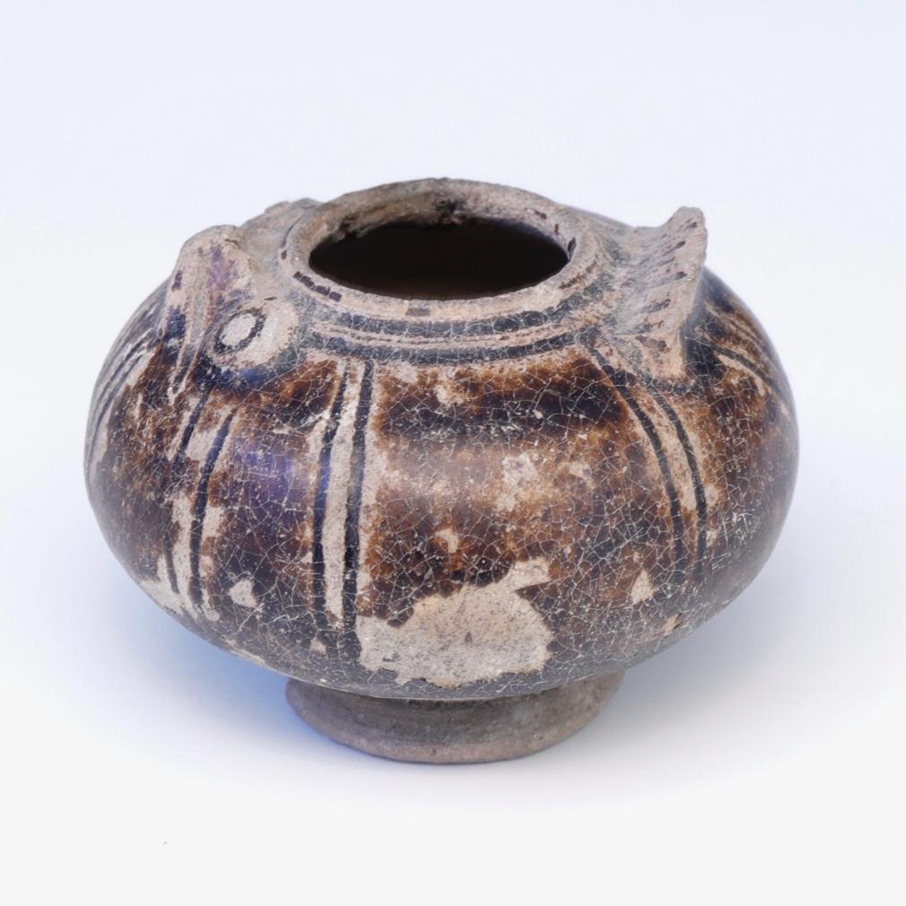 Other Antique Khmer Bird Shaped Lime Pot For Sale