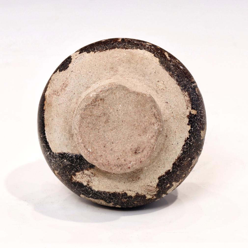 18th Century and Earlier Antique Khmer Bird Shaped Lime Pot For Sale