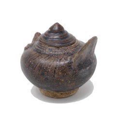 Antique Khmer Ceramic Bird Form Lime Pot