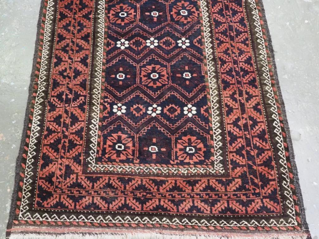 Tissage Ancien tapis Khorasan avec motif Mina Khani, vers 1900 en vente