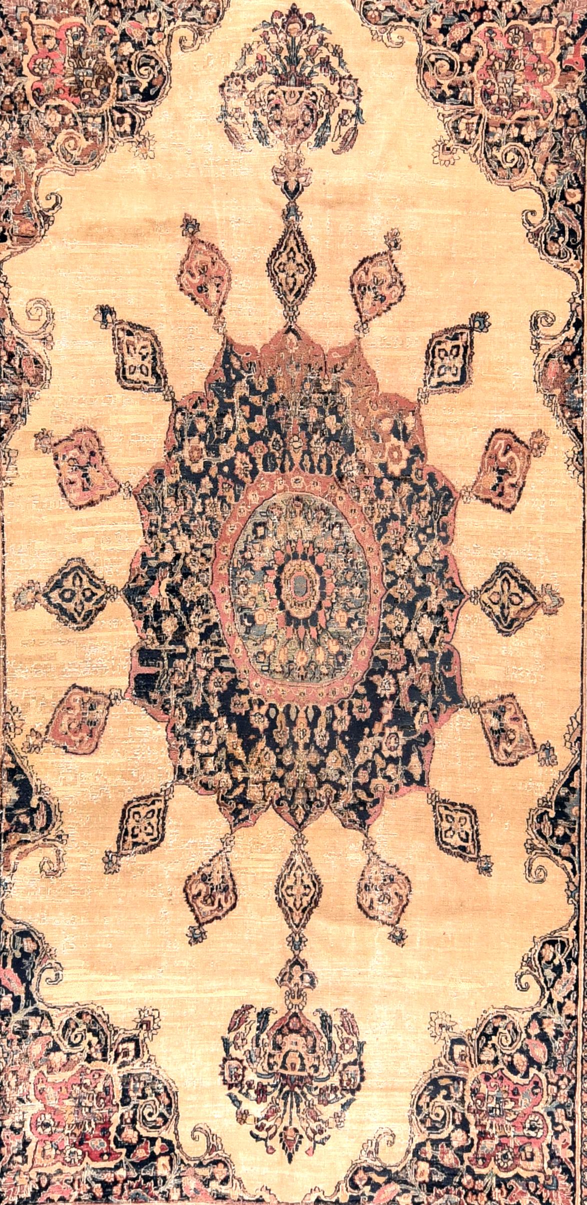 Antique Khorasan Rug In Good Condition For Sale In New York, NY